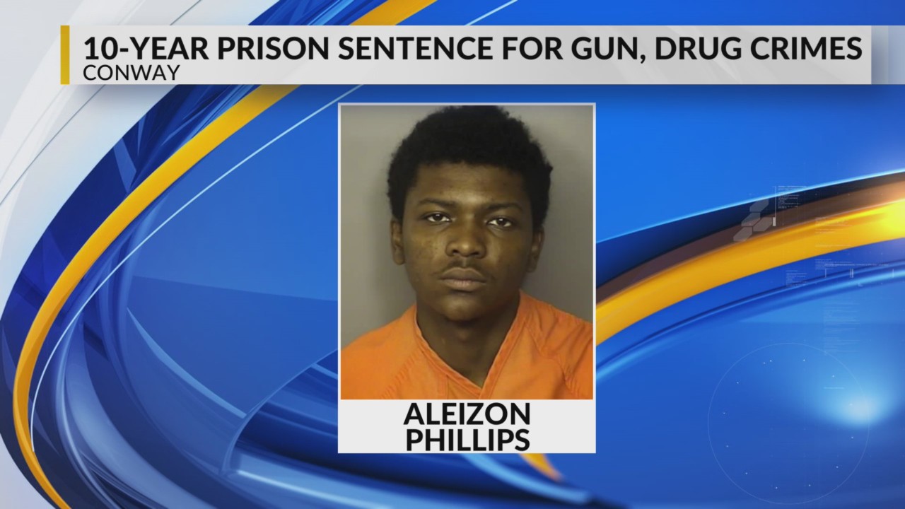Conway man gets 10-year prison sentence for gun, drug crimes – WBTW