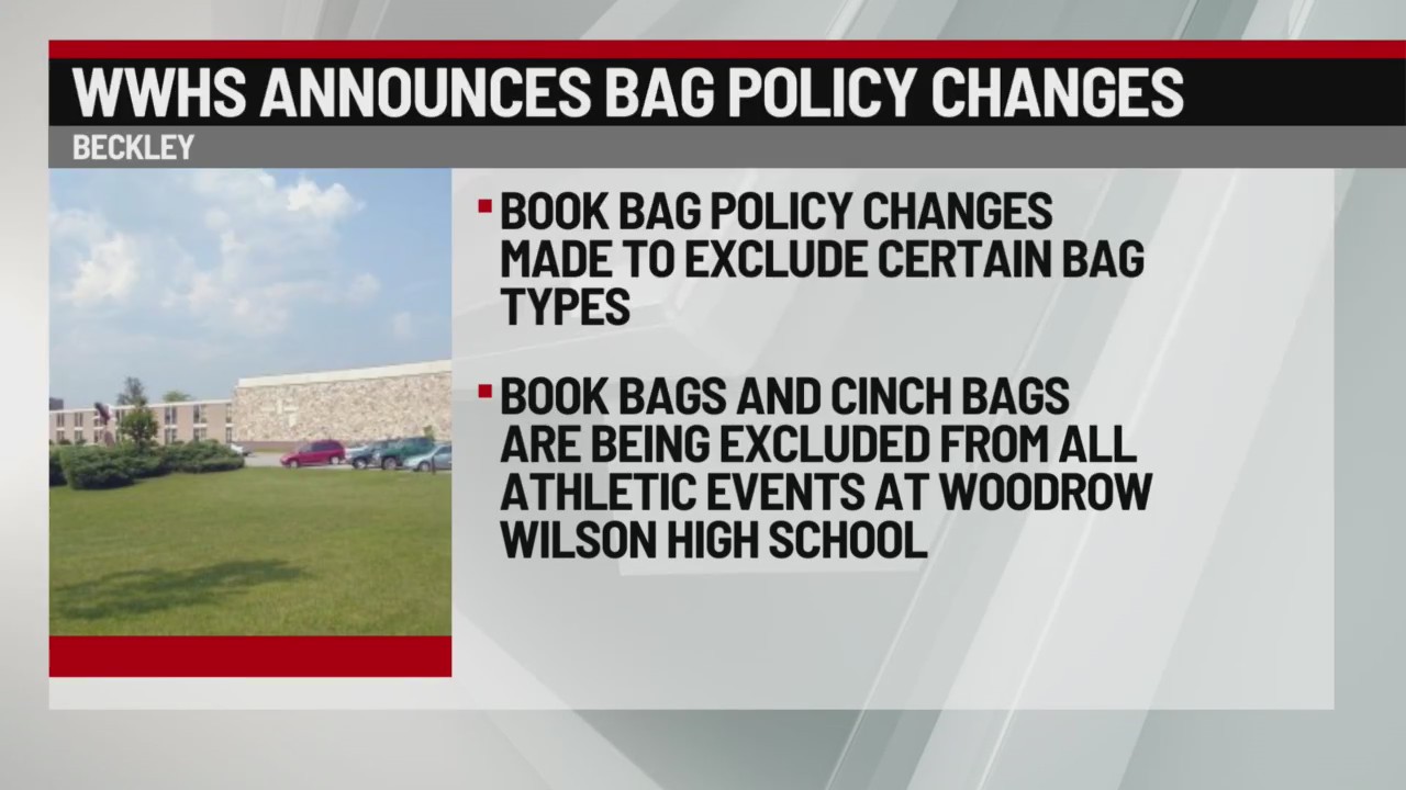 Bag policy changes at Woodrow Wilson High School athletic events – WVNS