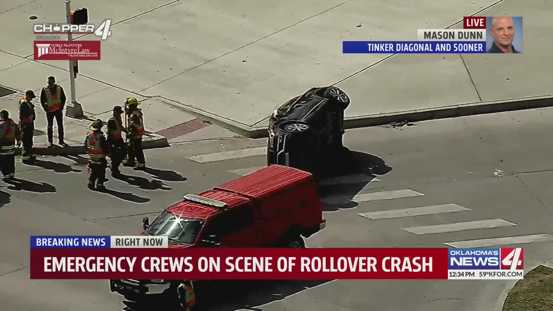 Emergency crews respond to rollover crash – KFOR.com Oklahoma City