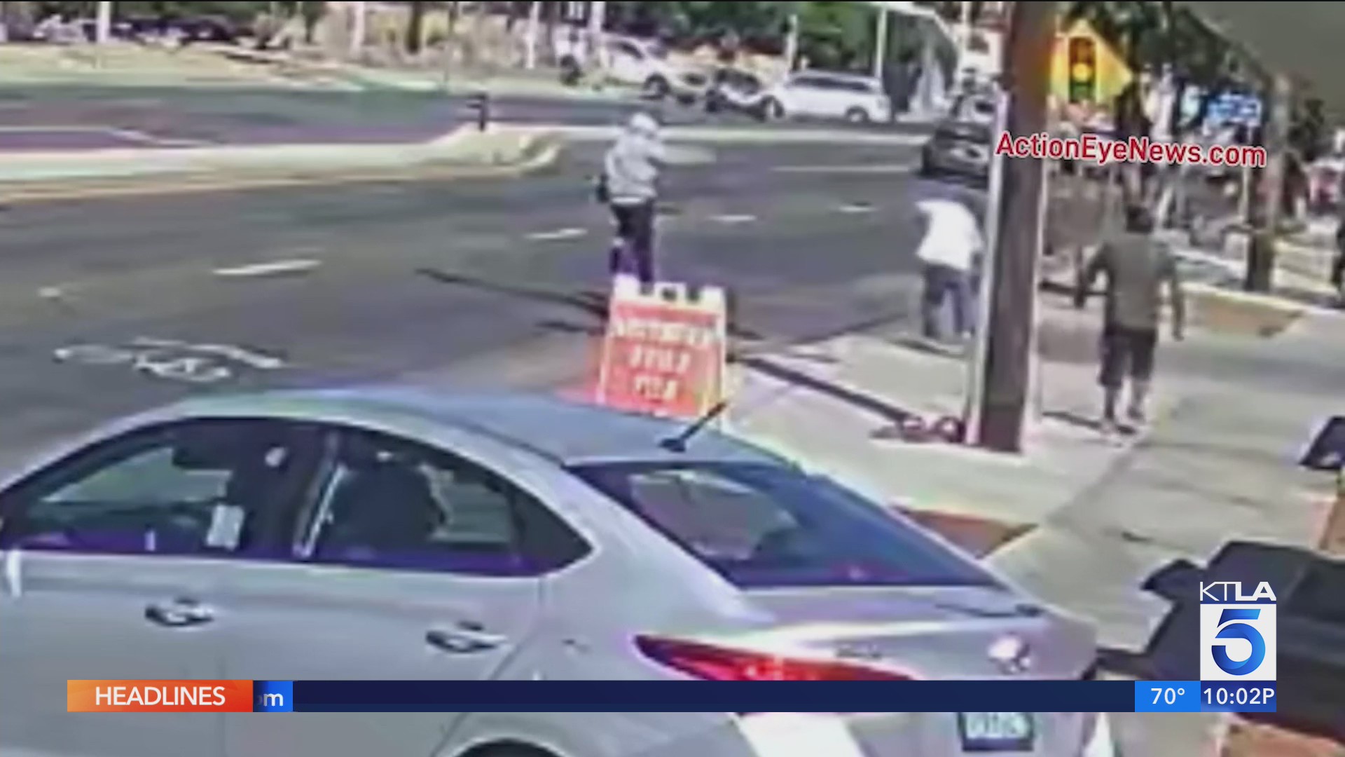 Gunfire erupts after exchange of words on Riverside County street – KTLA