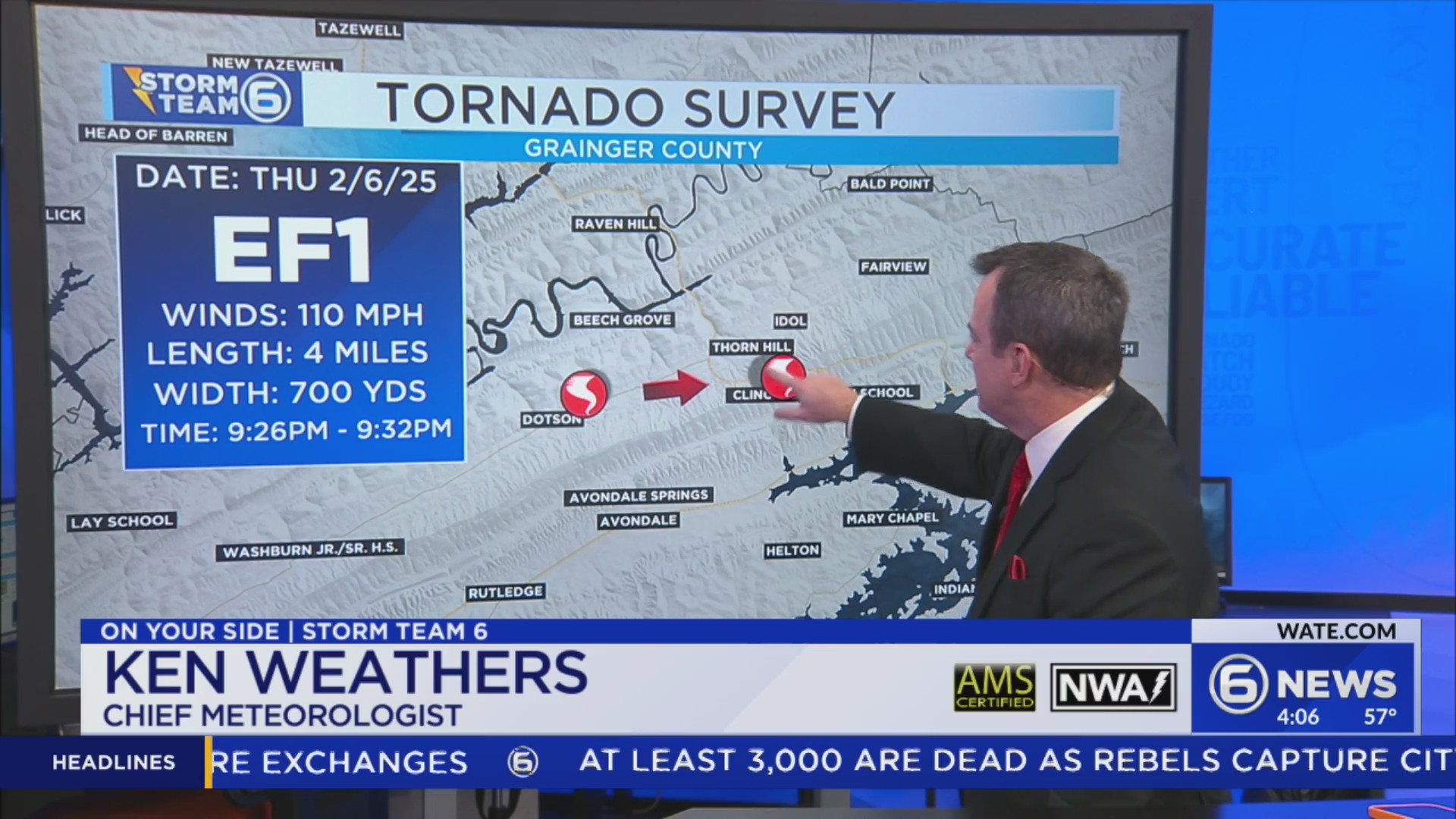 Two tornadoes confirmed in East Tennessee – WATE 6 On Your Side