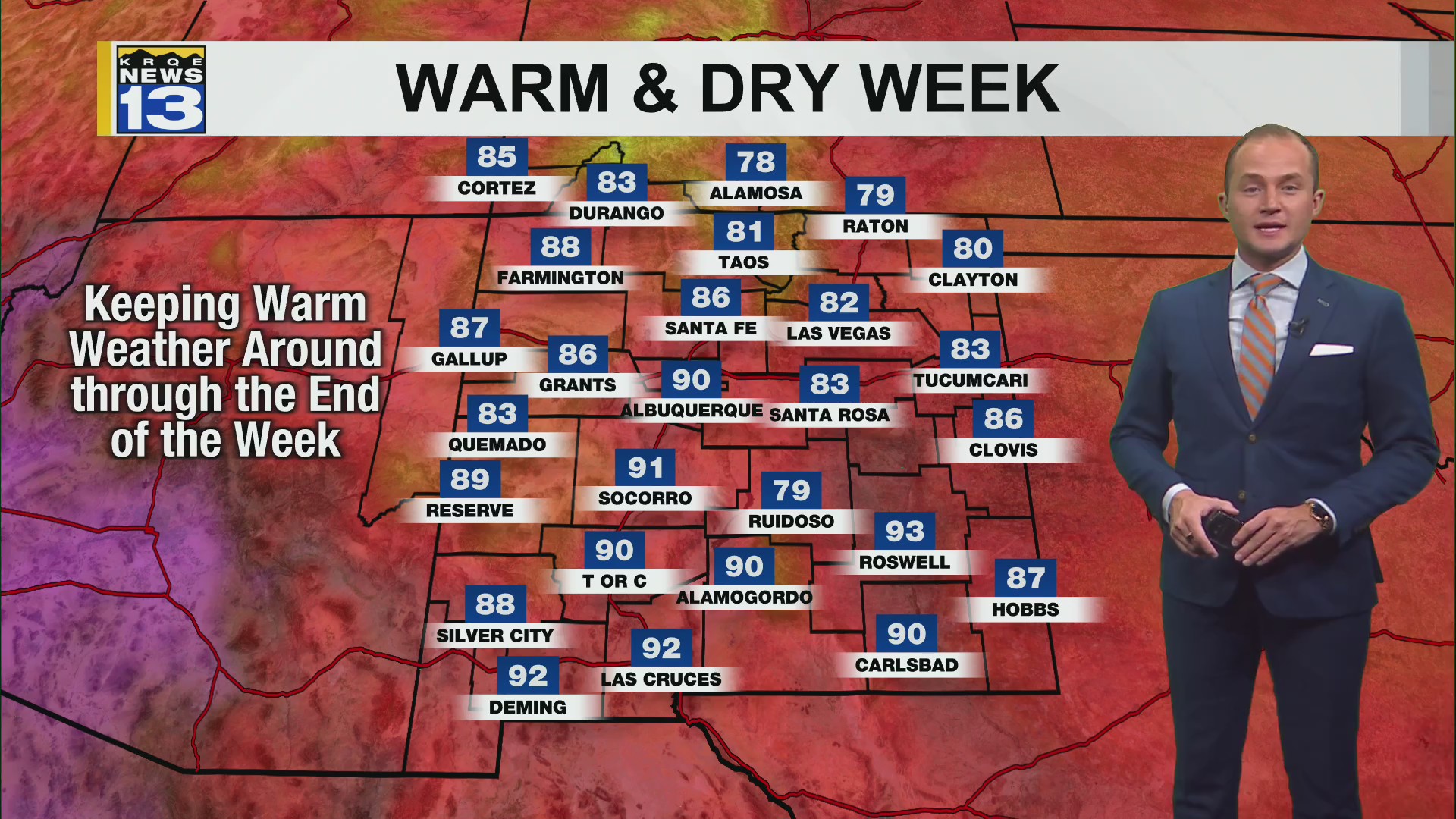 Warm and dry week across New Mexico – KRQE NEWS 13 – Breaking News ...