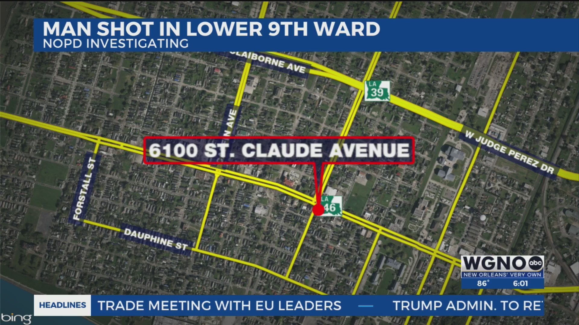Man hospitalized following Lower Ninth Ward shooting – WGNO