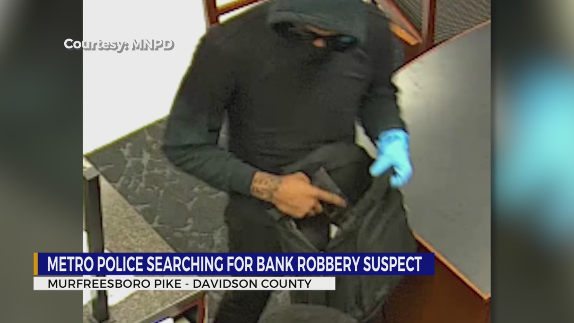 Metro police seek help identifying bank robbery suspect – WKRN News 2