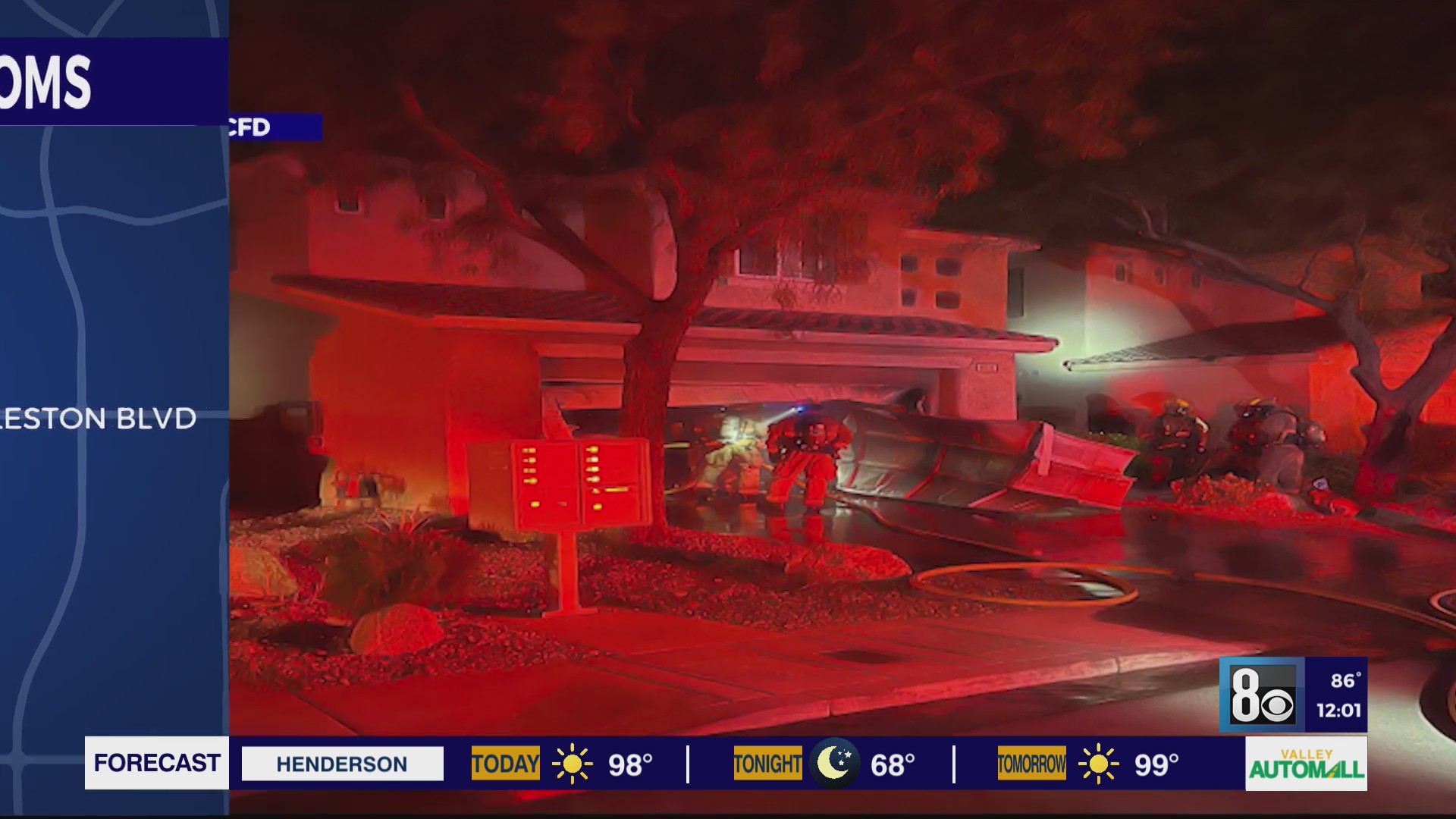 5 people displaced in southwest Las Vegas house fire – KLAS