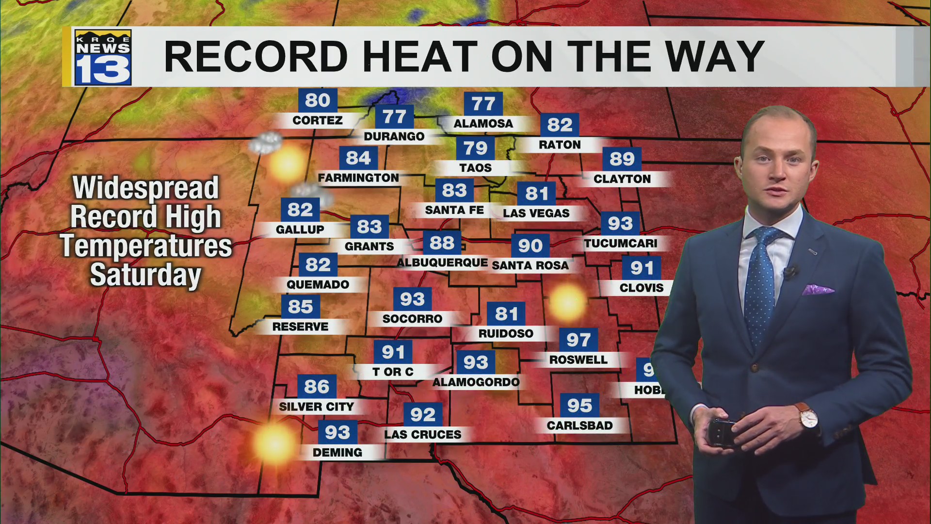 Record heat moves into New Mexico starting Friday – KRQE NEWS 13 ...