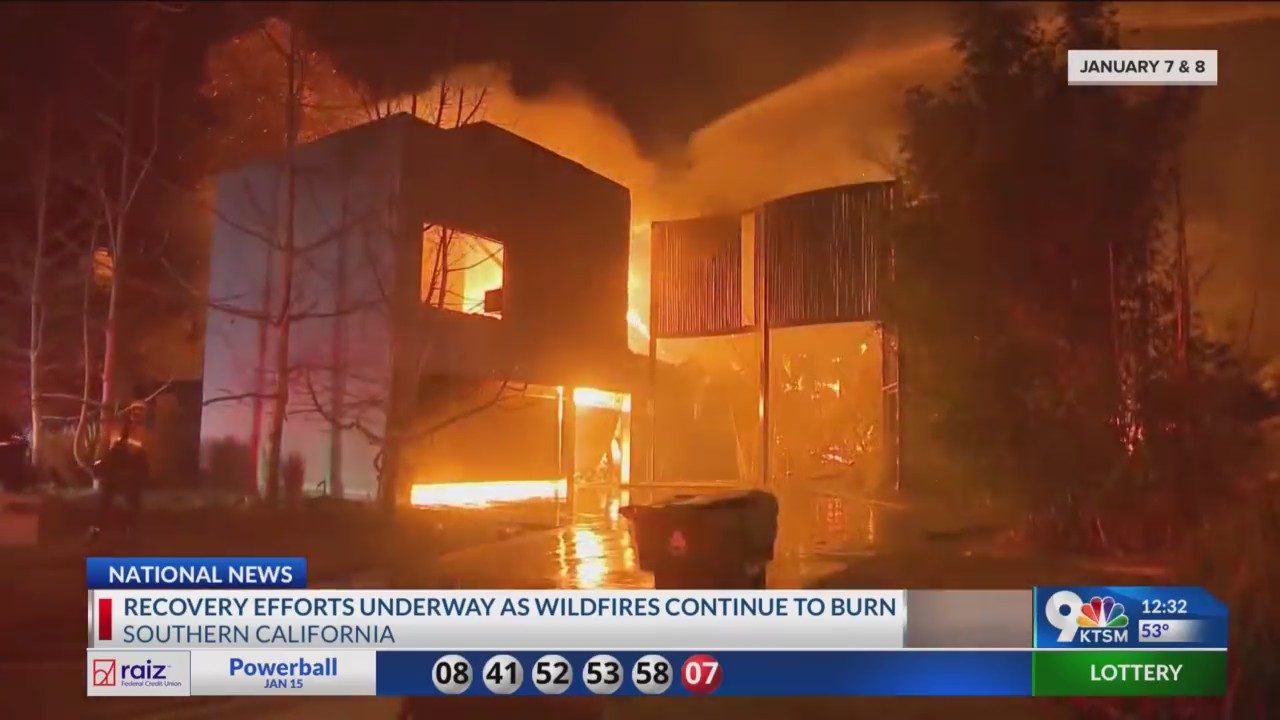 Recovery efforts underway as California wildfires continue – KTSM 9 News