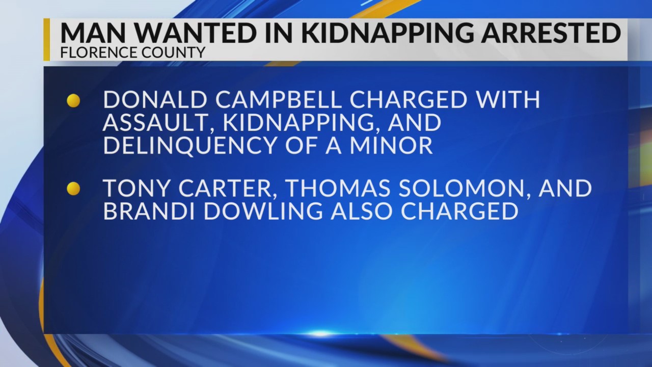 SLED arrests fourth suspect in alleged Florence County kidnapping – WBTW