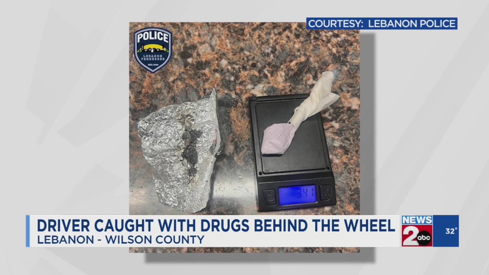 Driver caught with ‘suspected heroin’ by Lebanon police – WKRN News 2