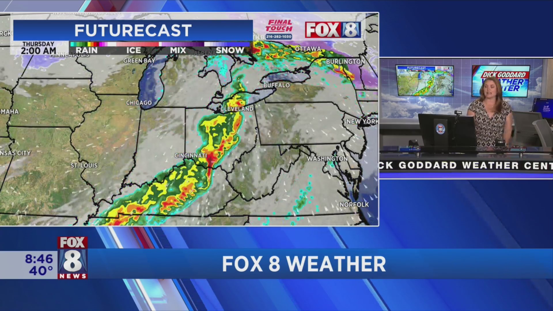Timing on rain and storms – Fox 8 Cleveland WJW