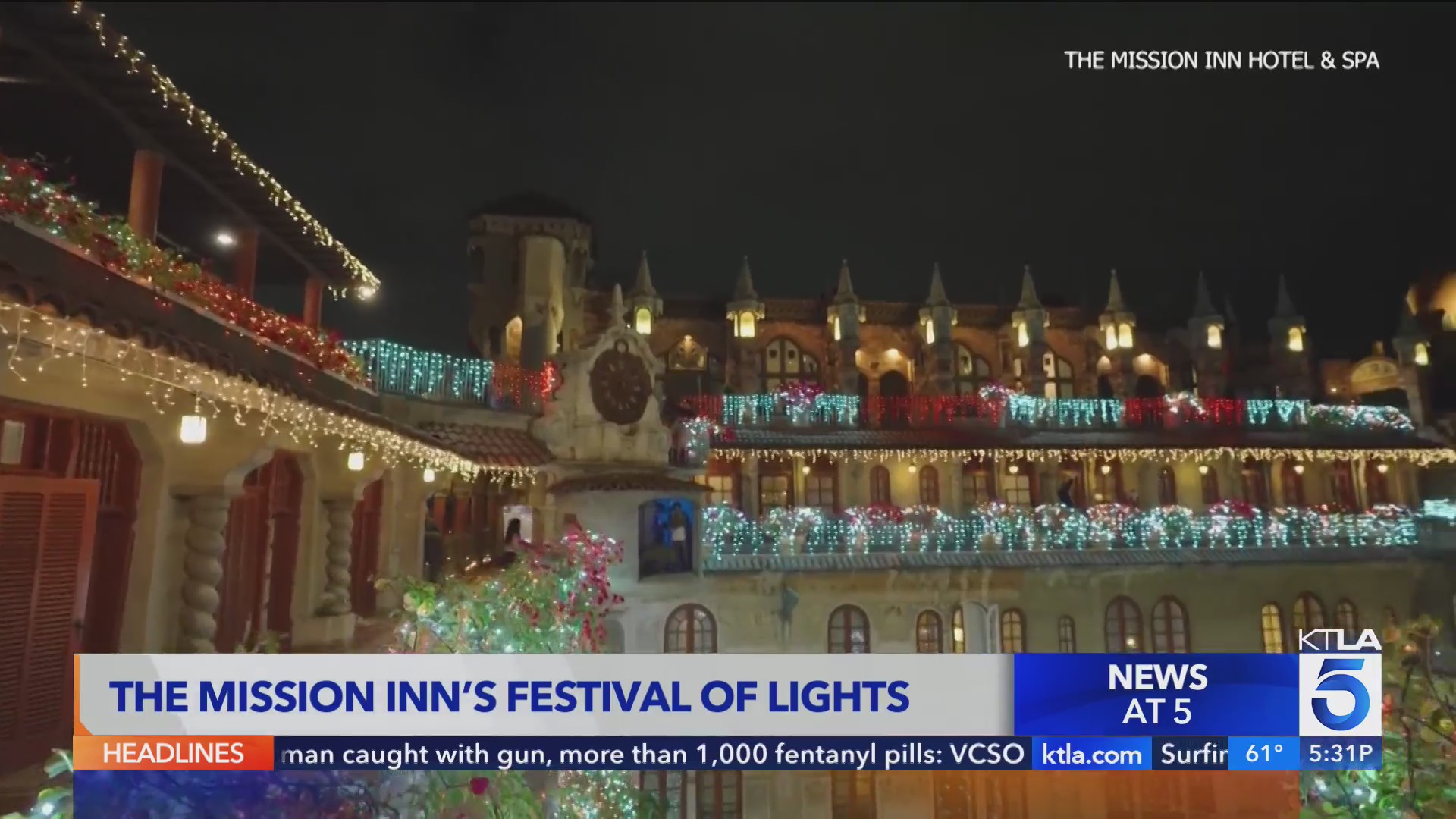 Festival of Lights returns to Mission Inn Hotel in Riverside – KTLA