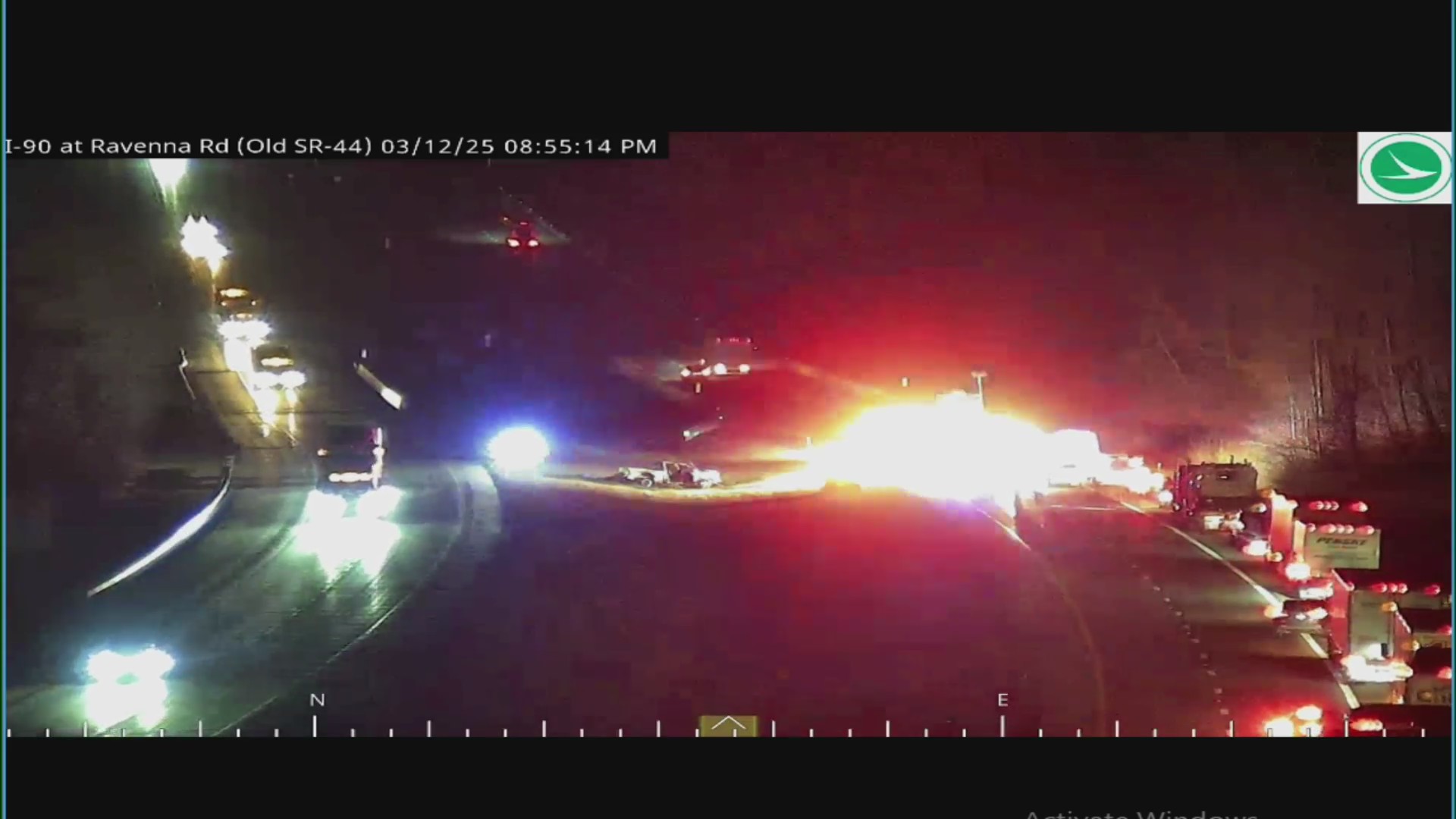 Crash, fire closes I-90 East in Lake County – Fox 8 Cleveland WJW
