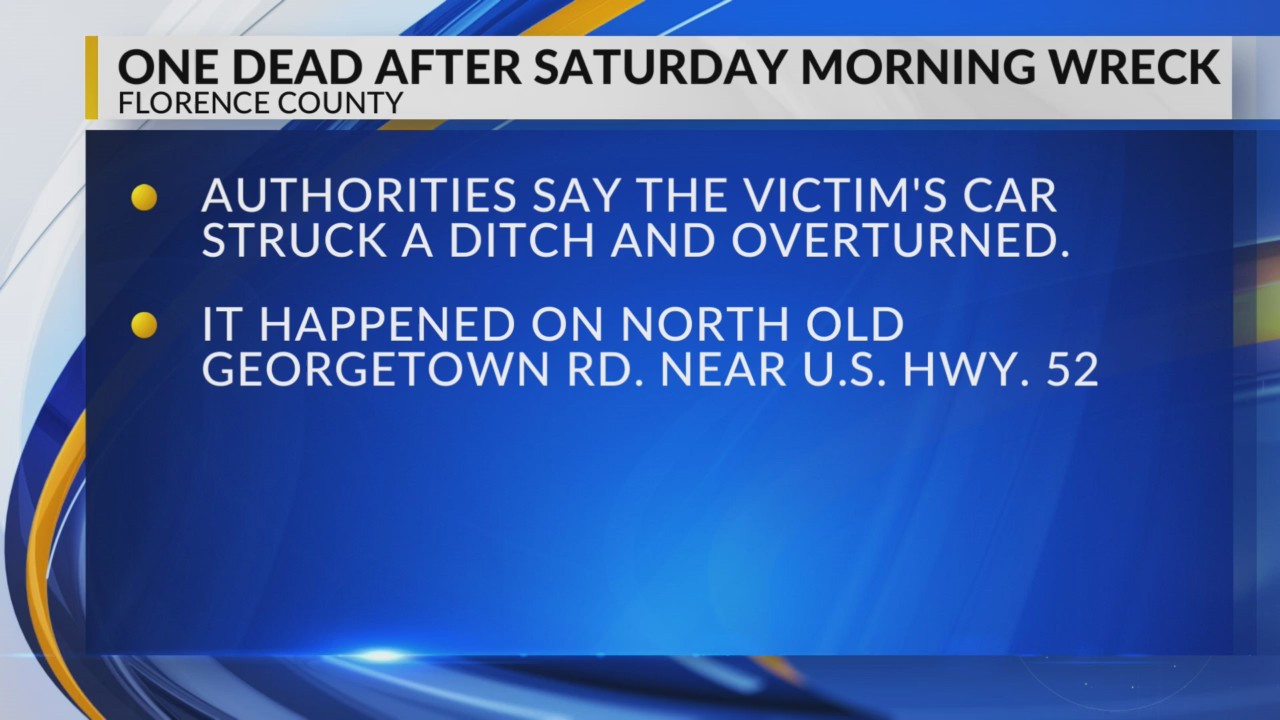 One dead after Saturday morning wreck in Florence County – WBTW