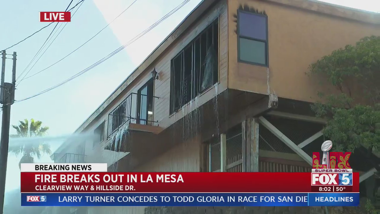 Crews battle structure fire in La Mesa – FOX 5 San Diego & KUSI News