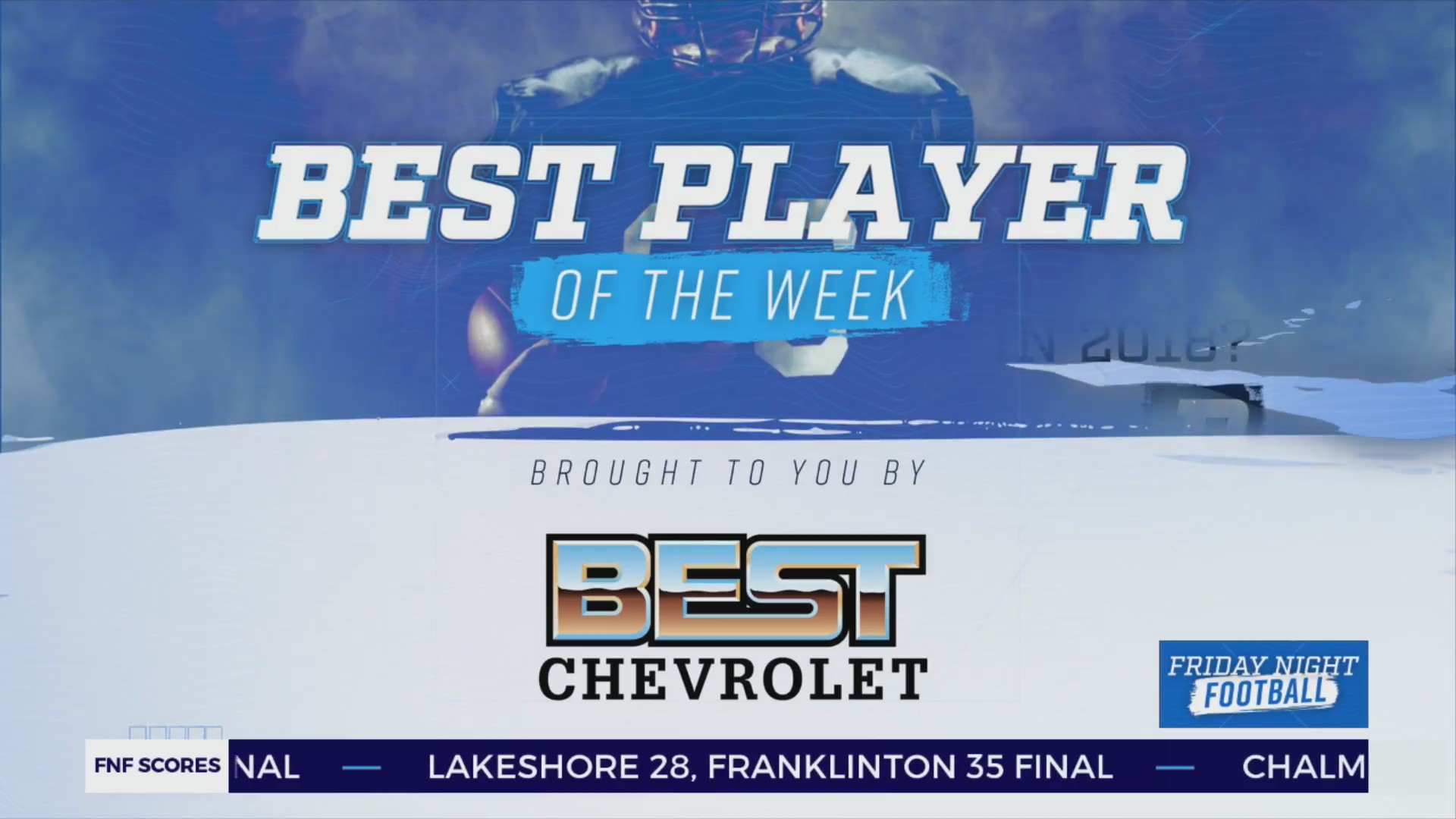 FNF Best Chevrolet Best Player of the Week Edna Karr’s John Johnson WGNO