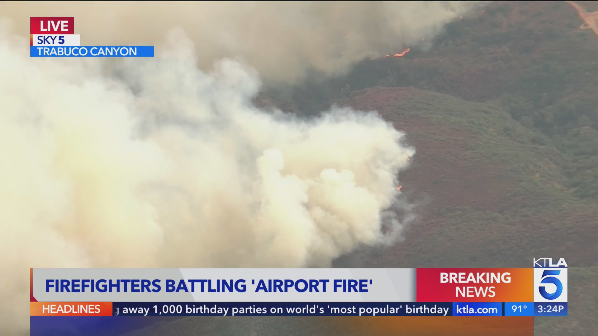 Line Point Fire Line Fire explodes to 23,000 acres – Monday 3 p.m. Updatge – KTLA