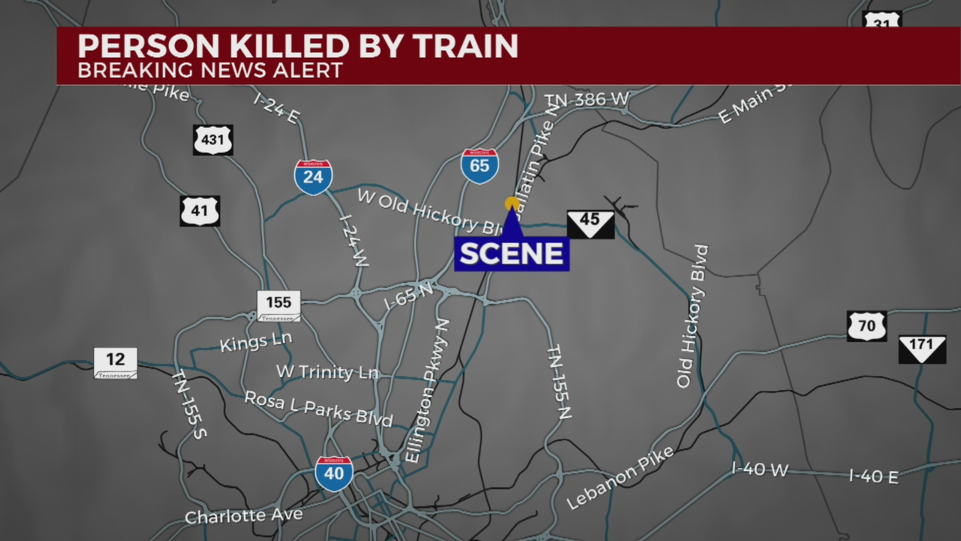 Pedestrian hit, killed by train in Madison – WKRN News 2