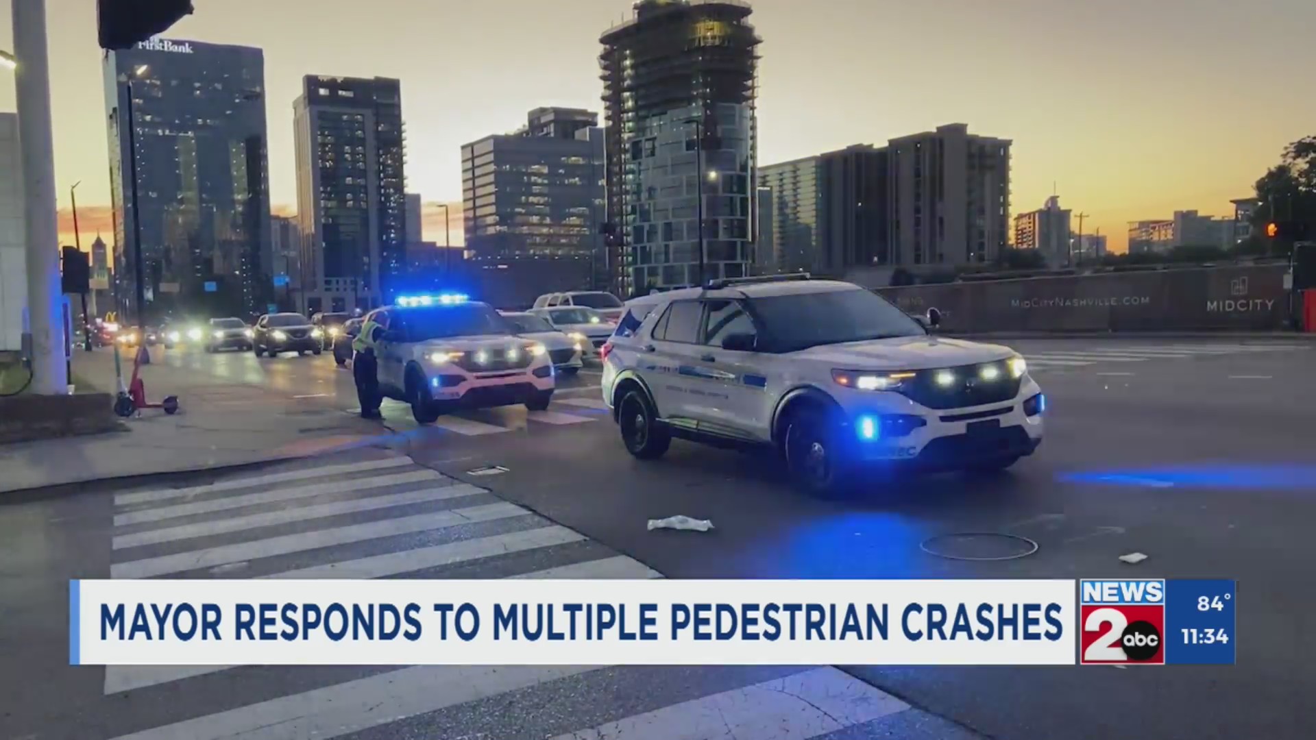 Mayor O’Connell reacts to multiple pedestrian crashes – WKRN News 2