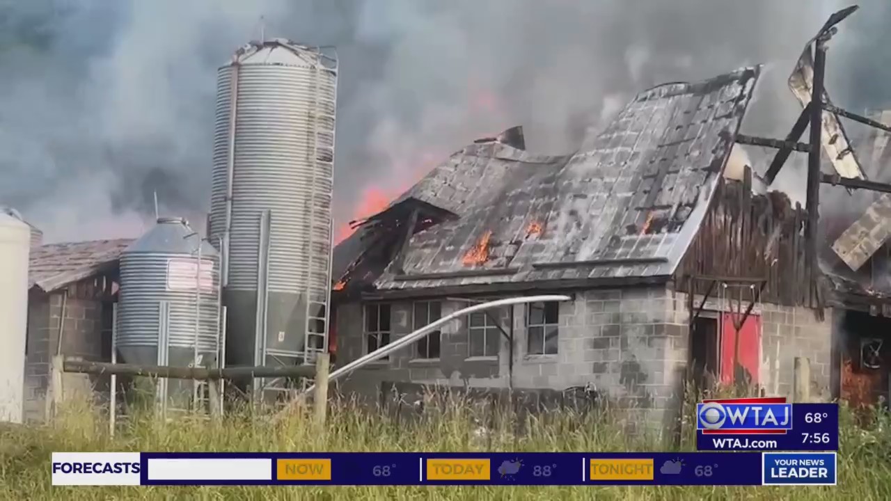 Barn destroyed in early morning Centre County fire – WTAJ – www.wtaj.com