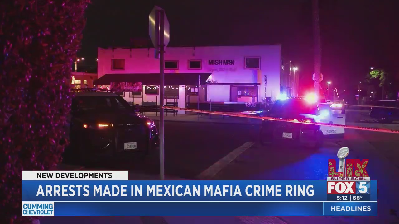 Arrests made in Mexican mafia crime ring – FOX 5 San Diego & KUSI News