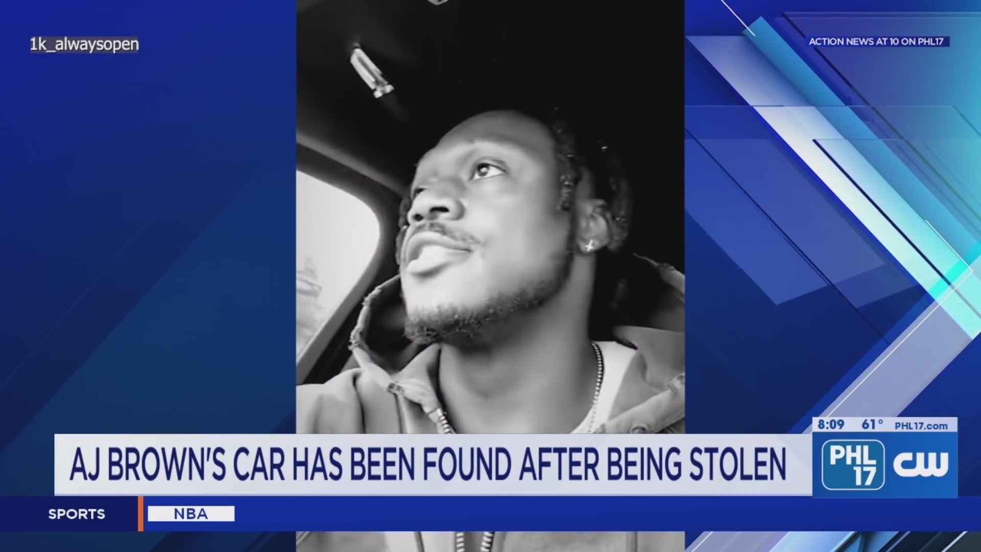 AJ Brown says car was stolen; won’t press charges if thief returns car ...
