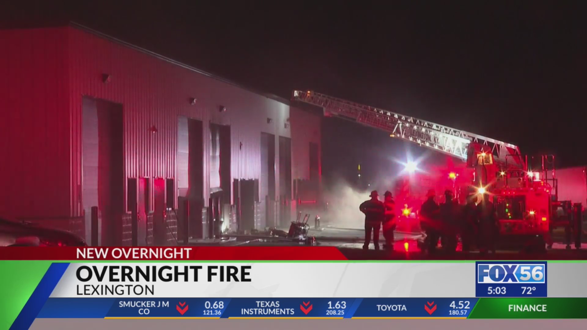 Lexington fire crews extinguish blaze at commercial building – FOX 56 News
