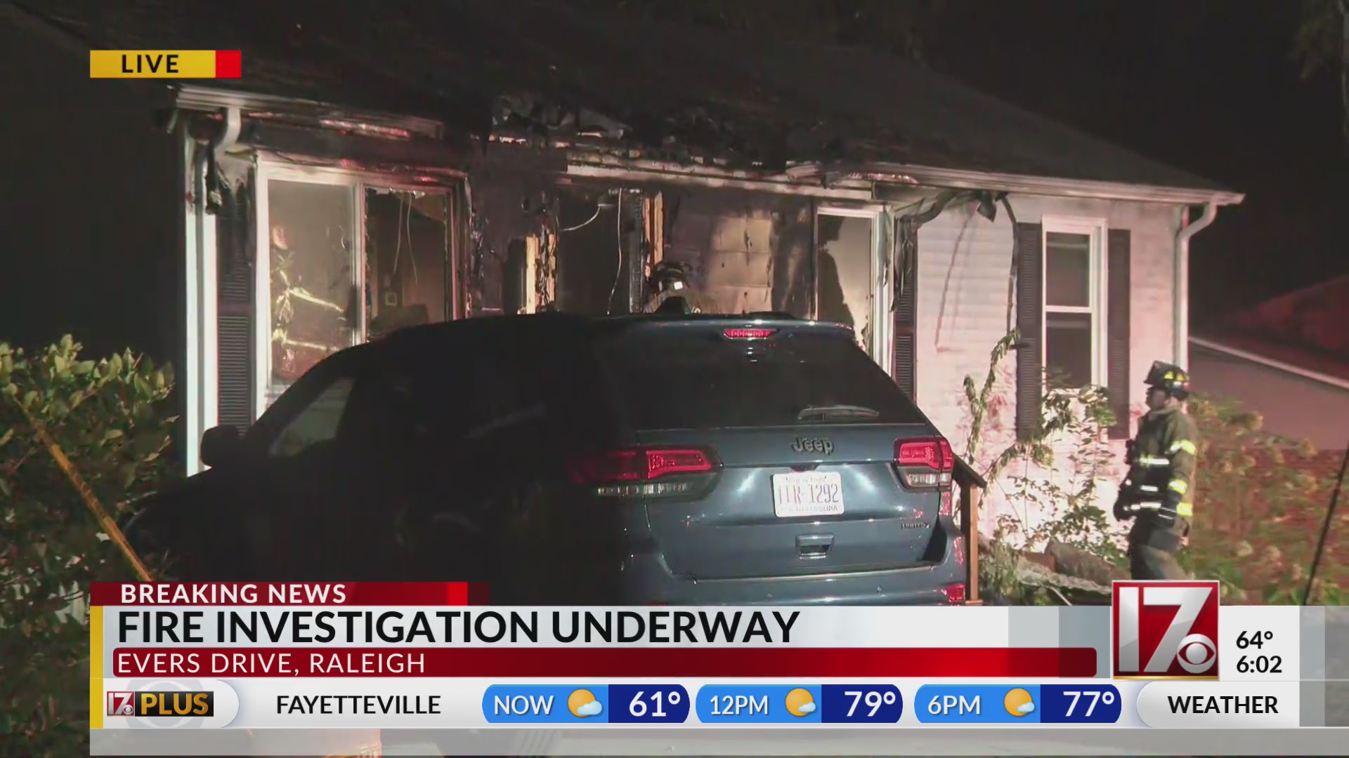 3 displaced after house catches fire on Evers Drive: Raleigh Fire ...