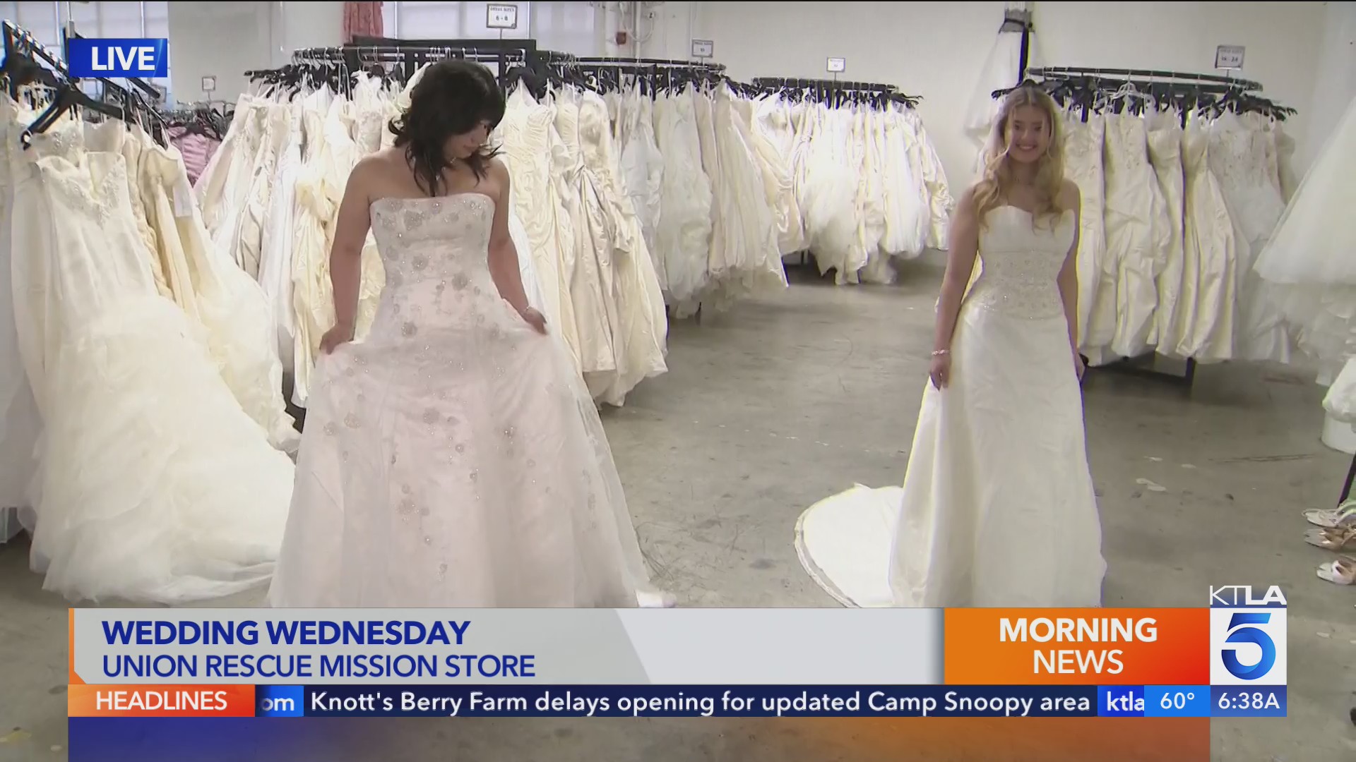Wedding Wednesday at the Union Rescue Mission Store – KTLA