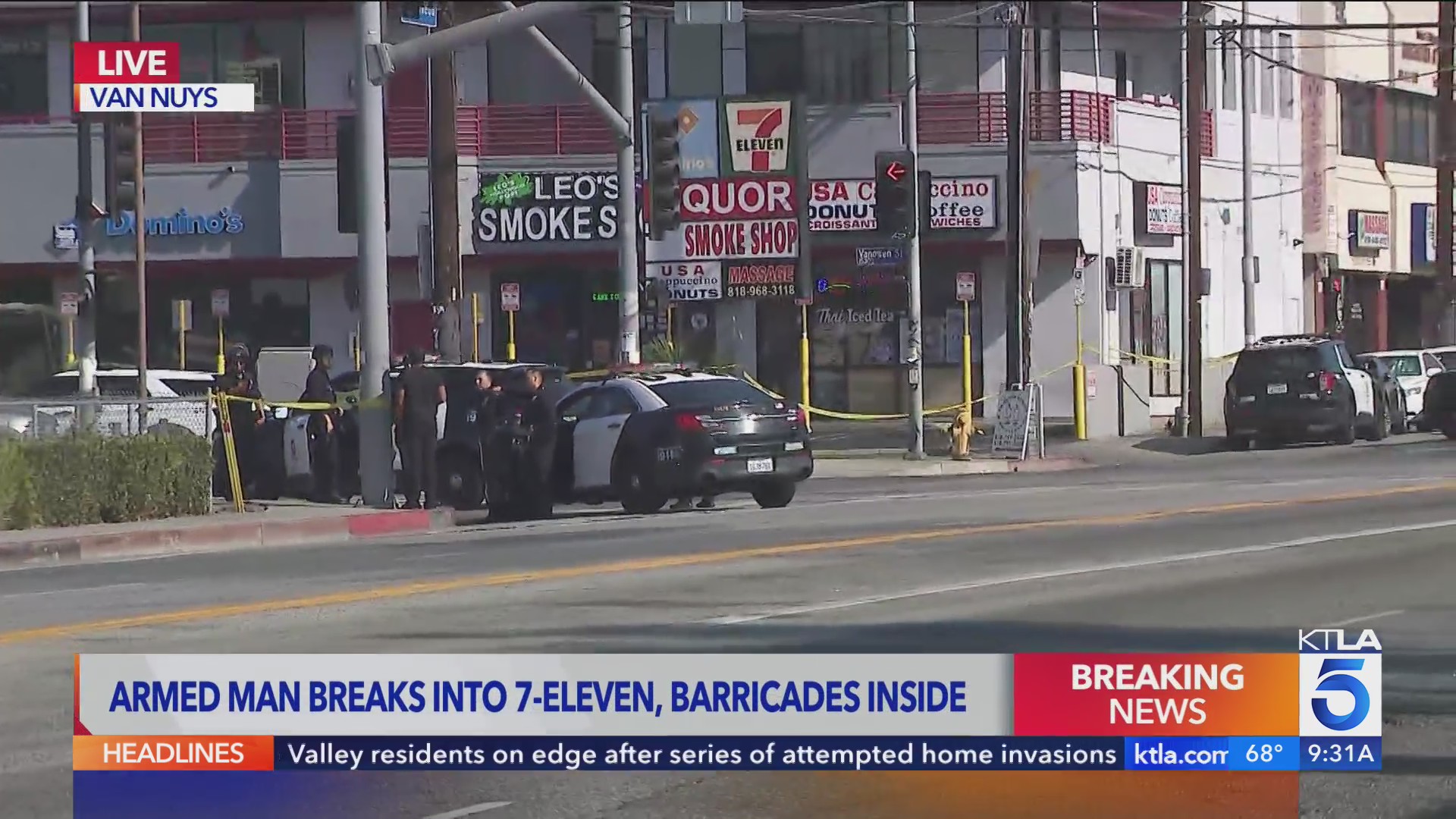 Police respond to armed man barricaded in Los Angeles 7-Eleven store – KTLA