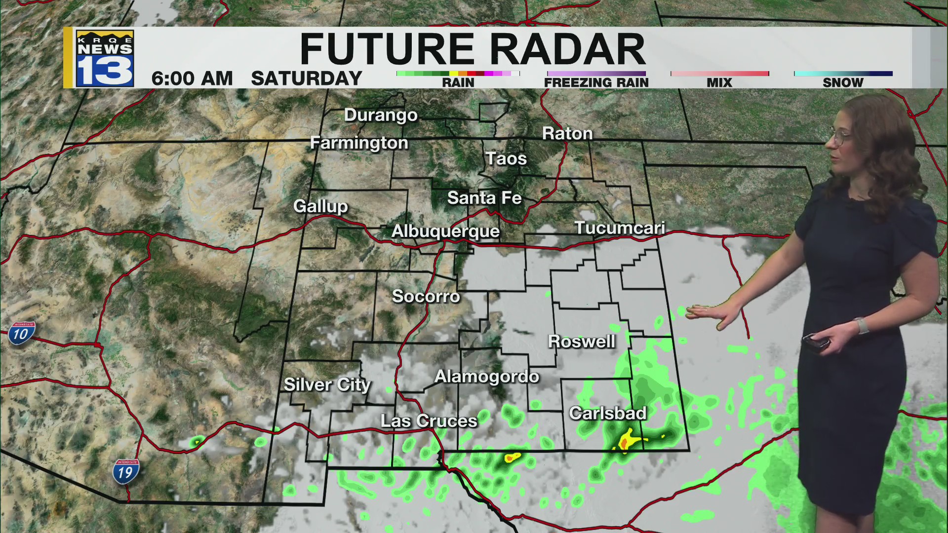 Light through Saturday morning and a winter storm on Monday – KRQE NEWS ...