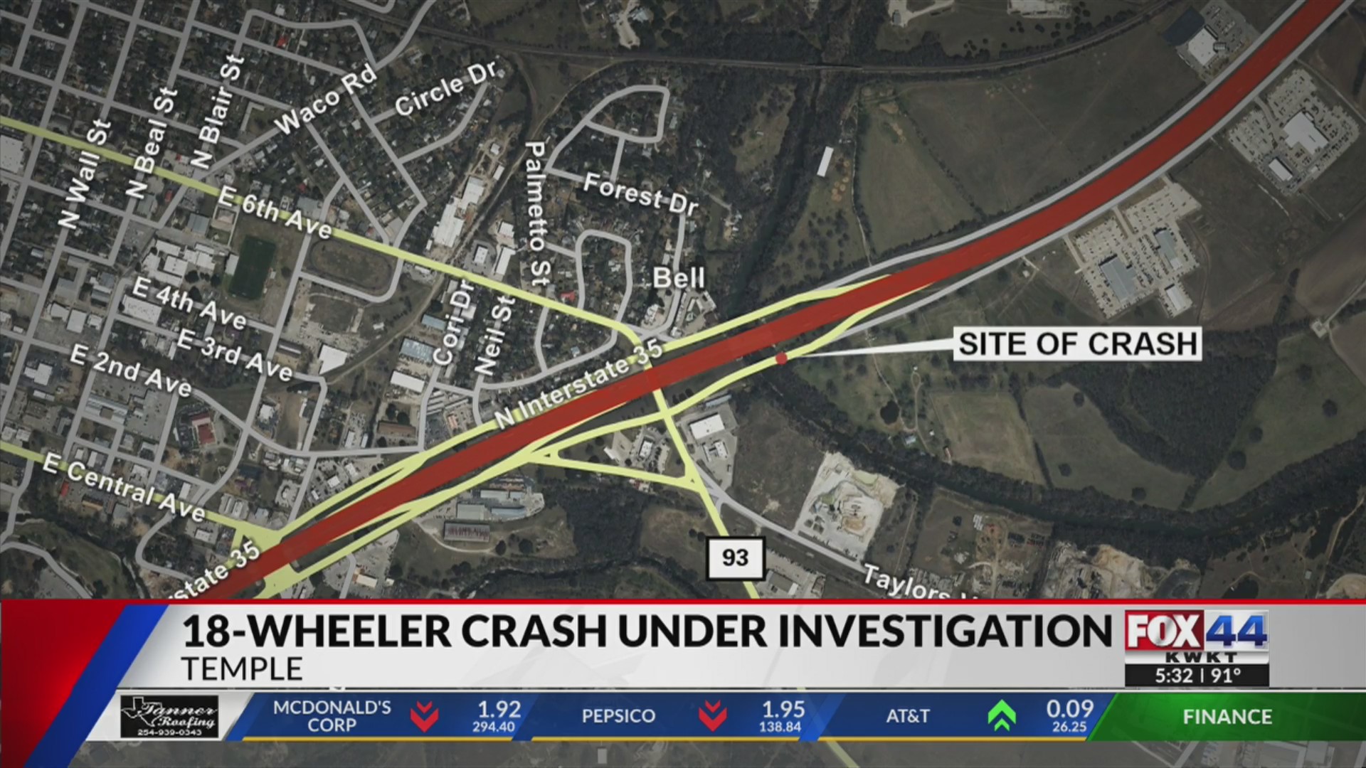 Templepatrick Crash Temple crash leaves part of truck hanging over bridge rail – KWKT – FOX 44