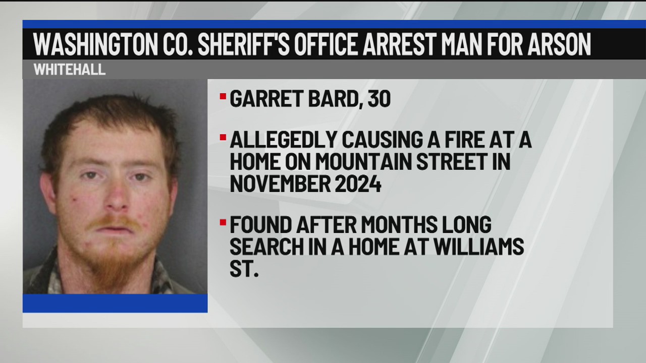 Washington County Sheriff’s Office make Whitehall arson arrest – NEWS10 ABC