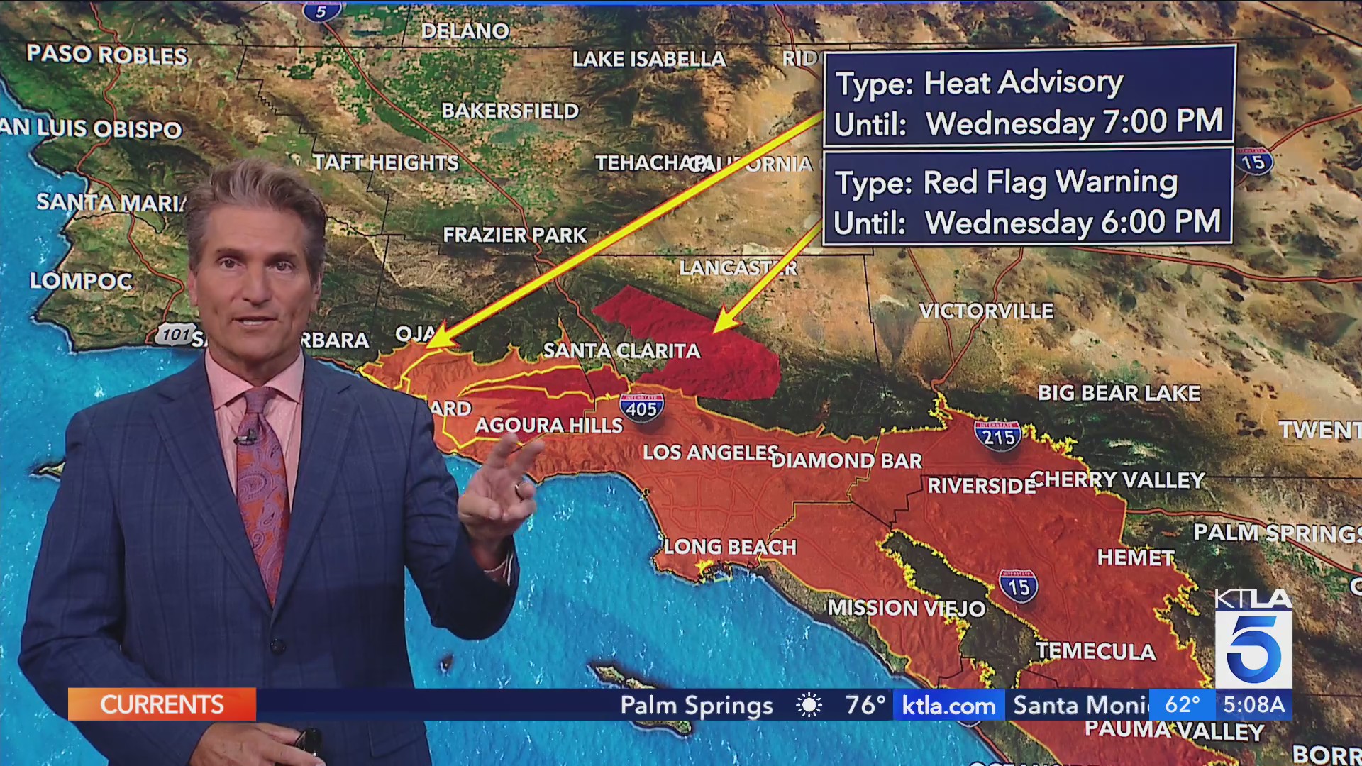 Heat and Santa Ana winds persist, fueling fire danger across Southern ...