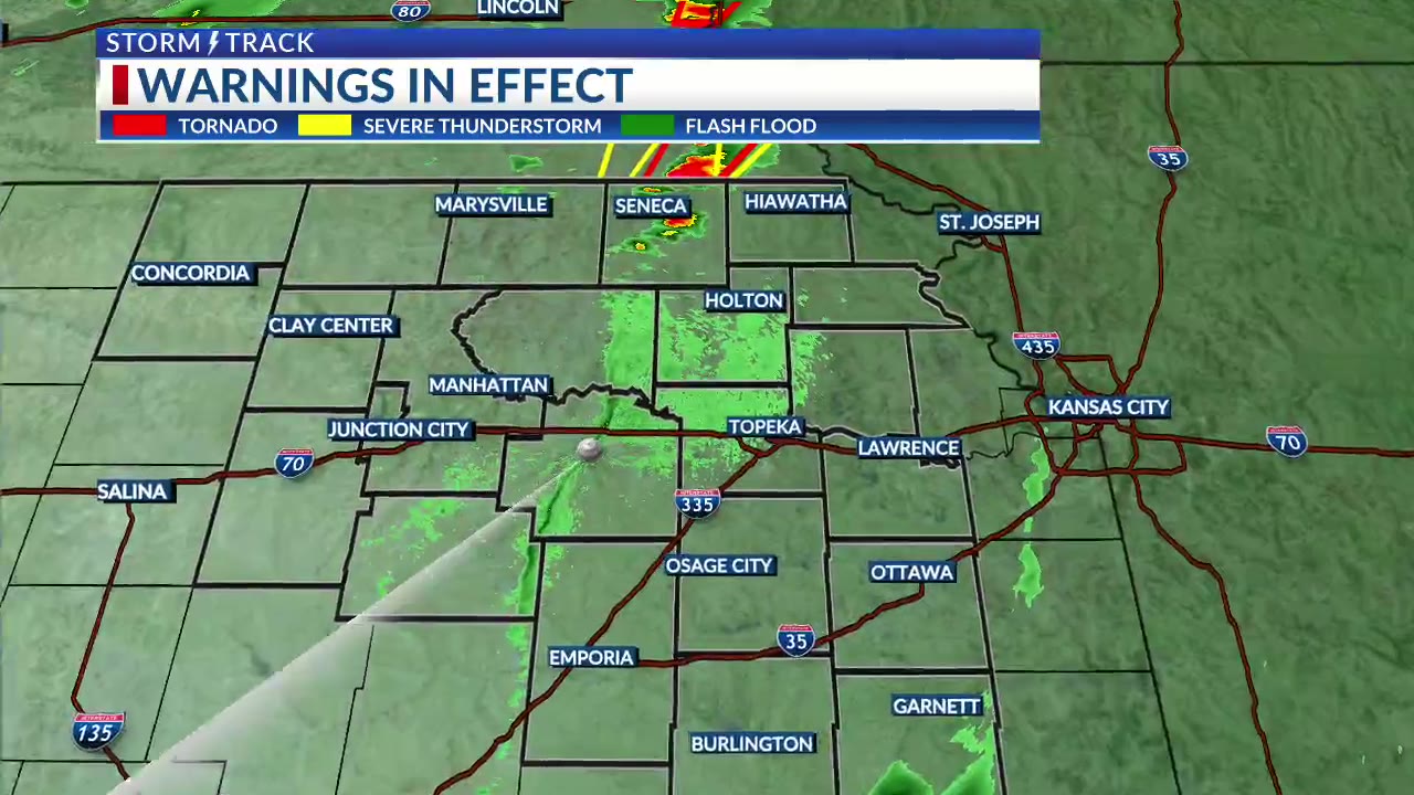 Flood, tornado watches issued in northeast Kansas – KSNT 27 News