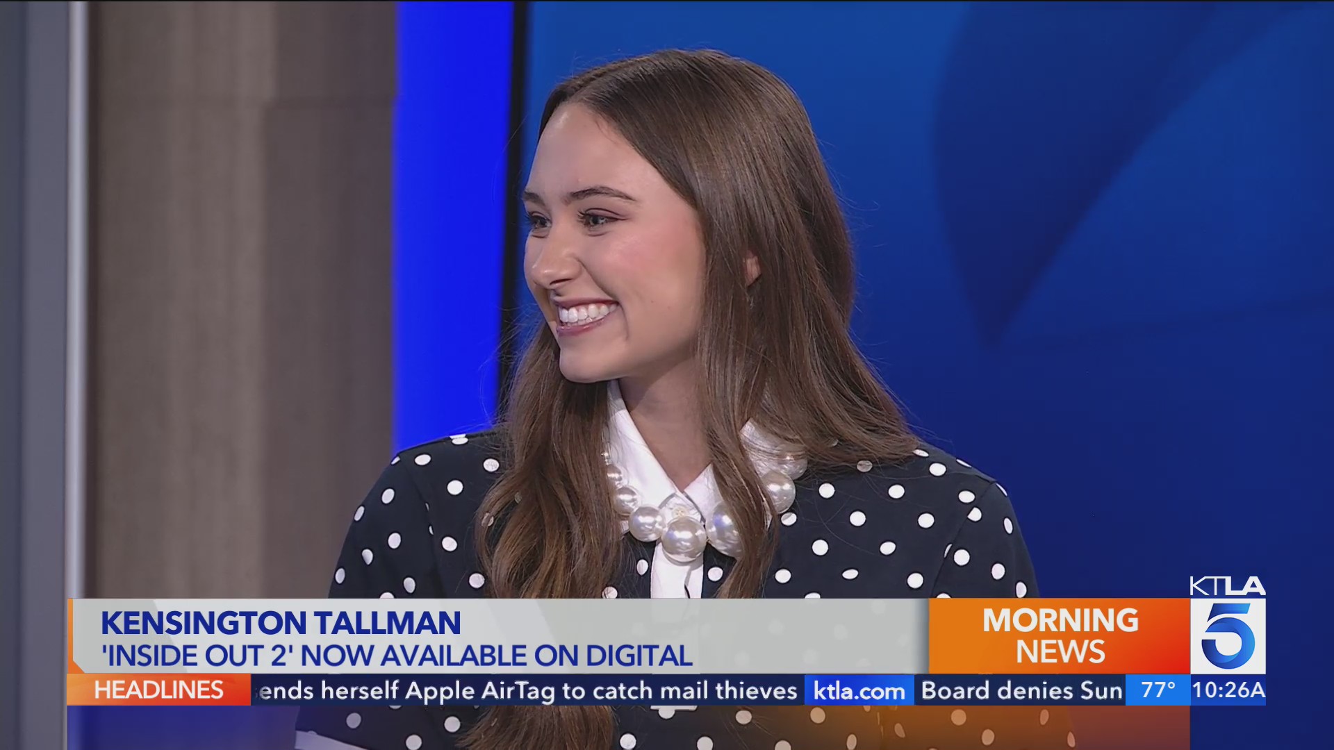 Kensington Tallman talks about breaking records with ‘Inside Out 2’ – KTLA
