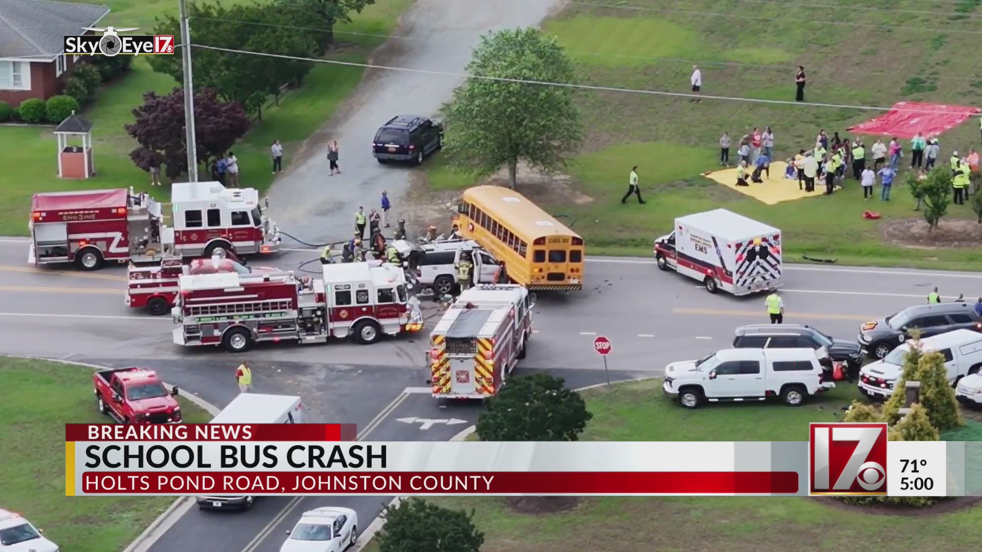 School bus crash in Johnston County – CBS17.com