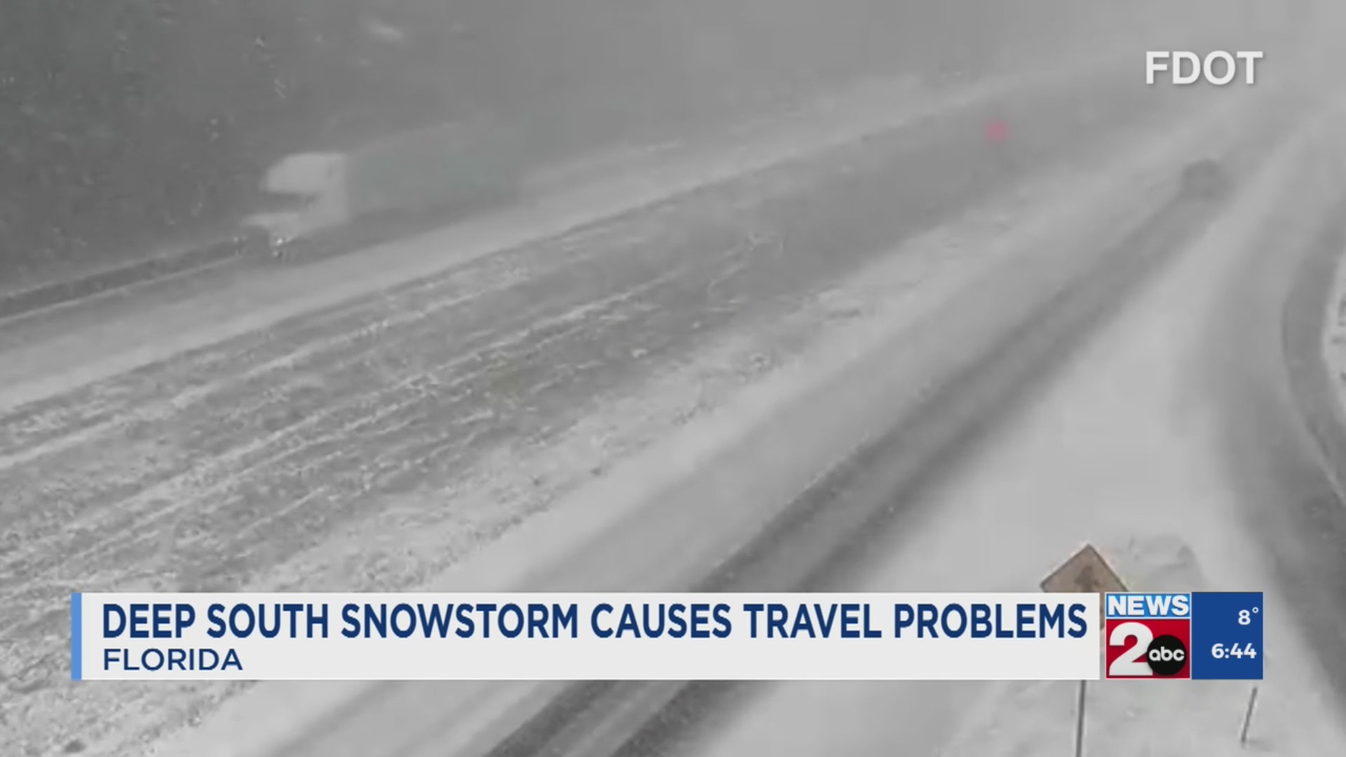 Deep south snowstorm causes travel problems – WKRN News 2