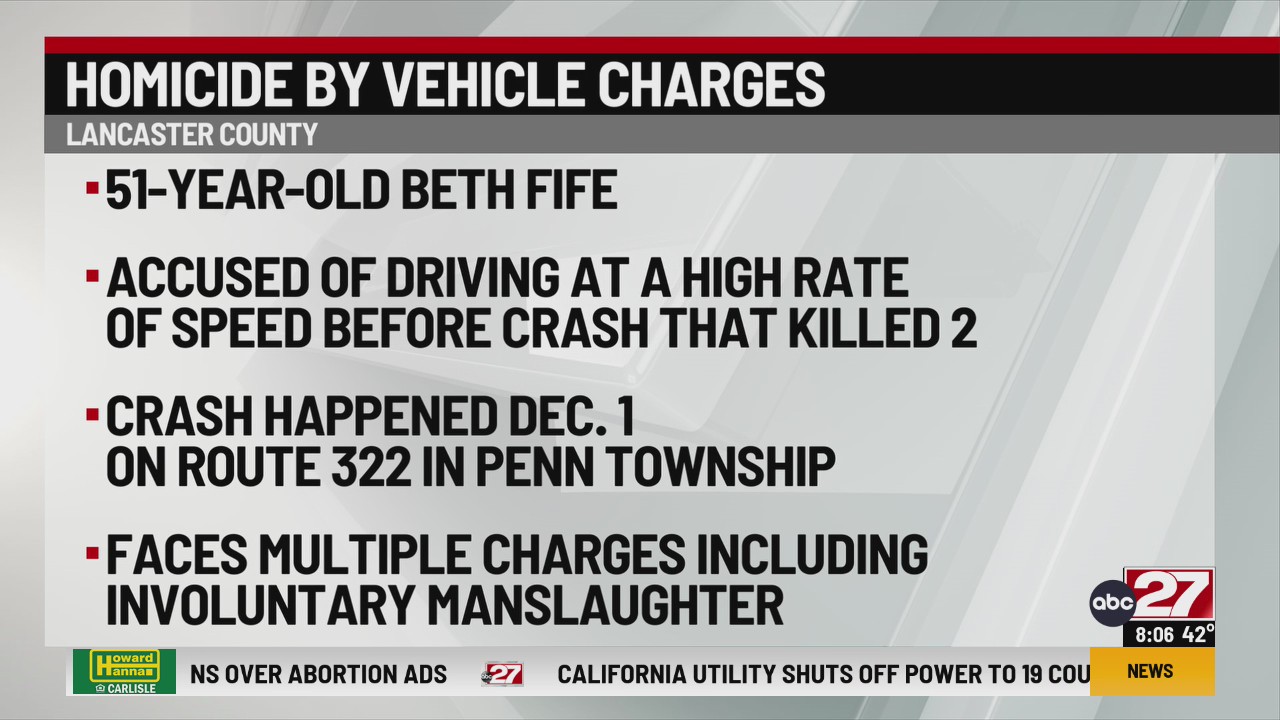Driver was speeding before killing father, daughter in Lancaster County