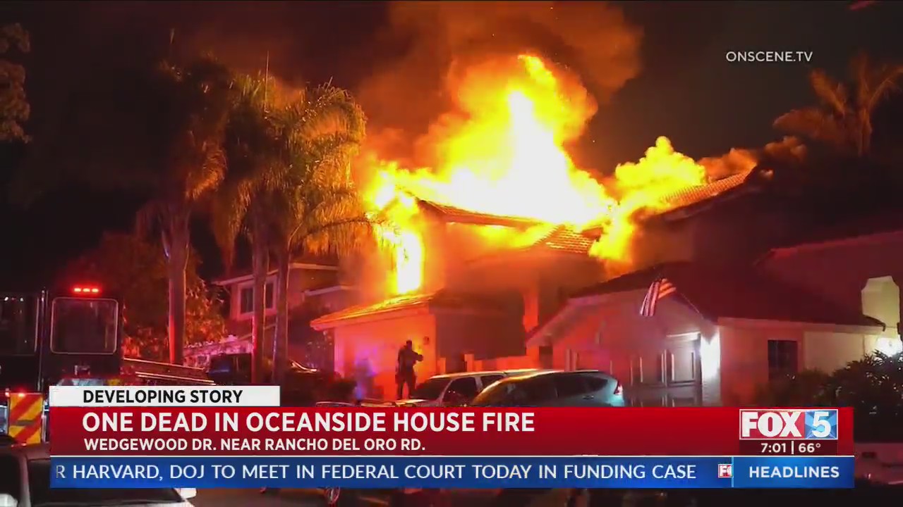 One dead in Oceanside house fire – FOX 5 San Diego & KUSI News