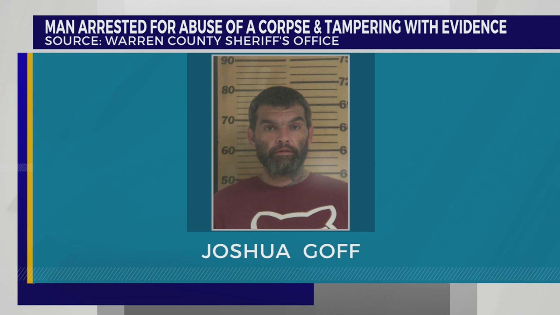 Man arrested for abuse of a corpse, tampering with evidence in Warren ...