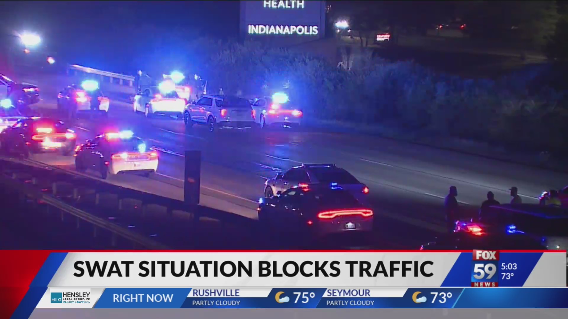 SWAT situation on Interstate 65 in Indianapolis blocked traffic for ...