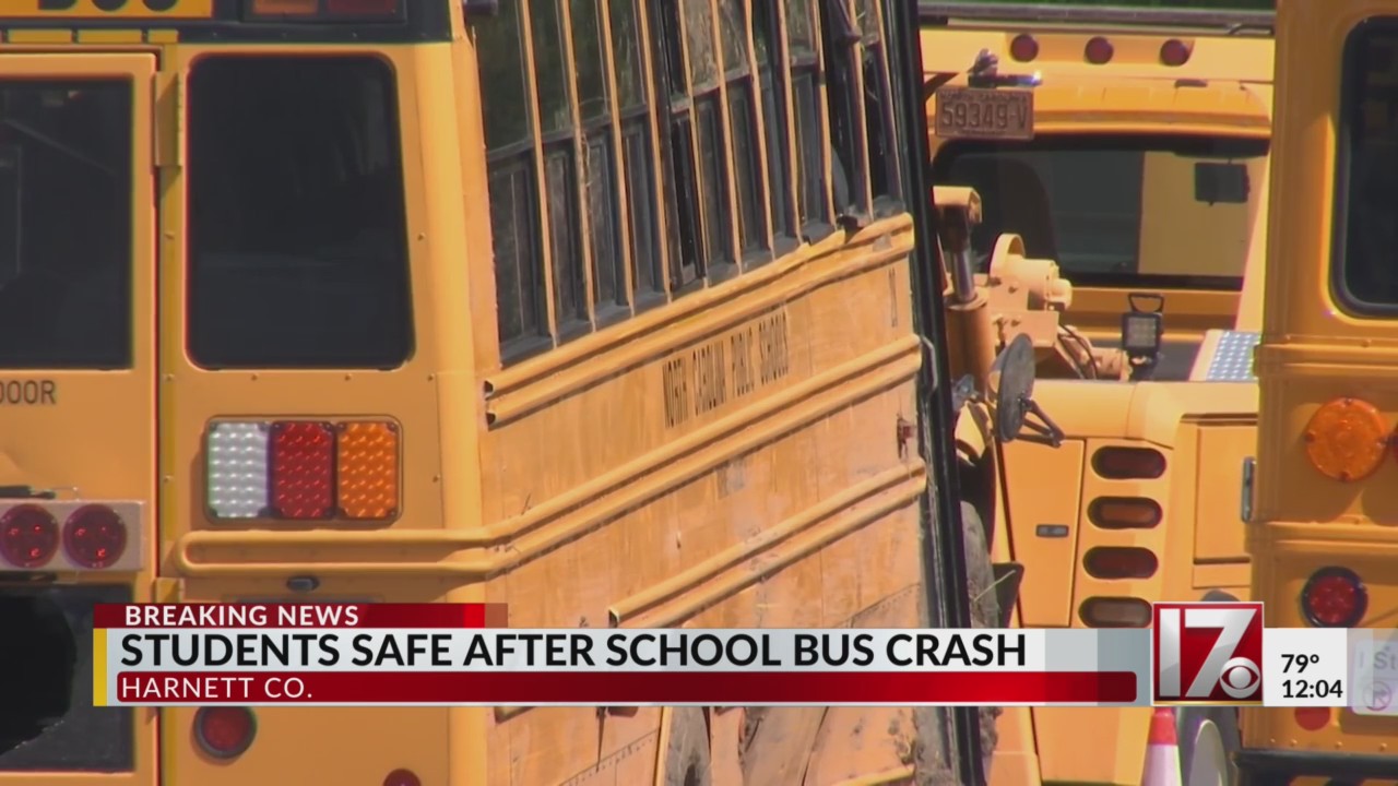Students safe after Harnett Co. school bus crash – CBS17.com