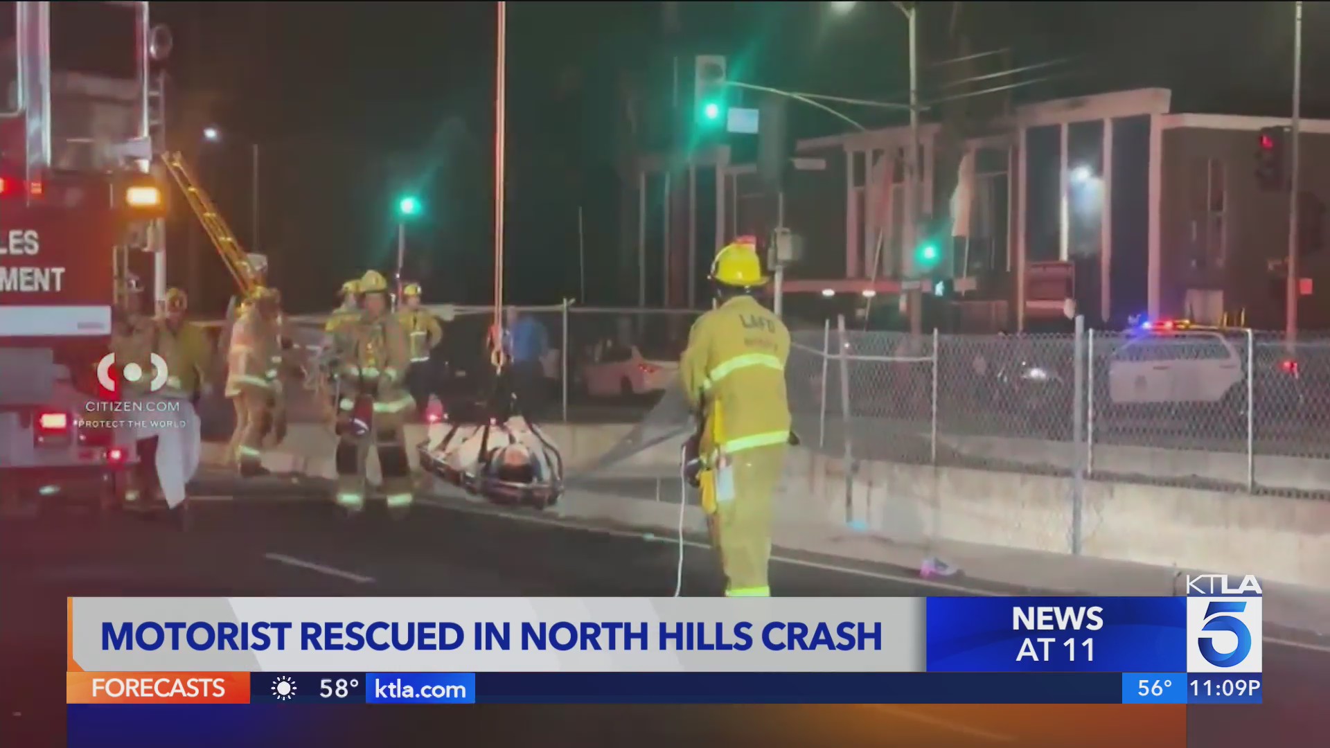 Driver seriously injured after car crashes into LA wash – KTLA