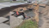 Fort Walton Beach sinkhole on Beal Parkway