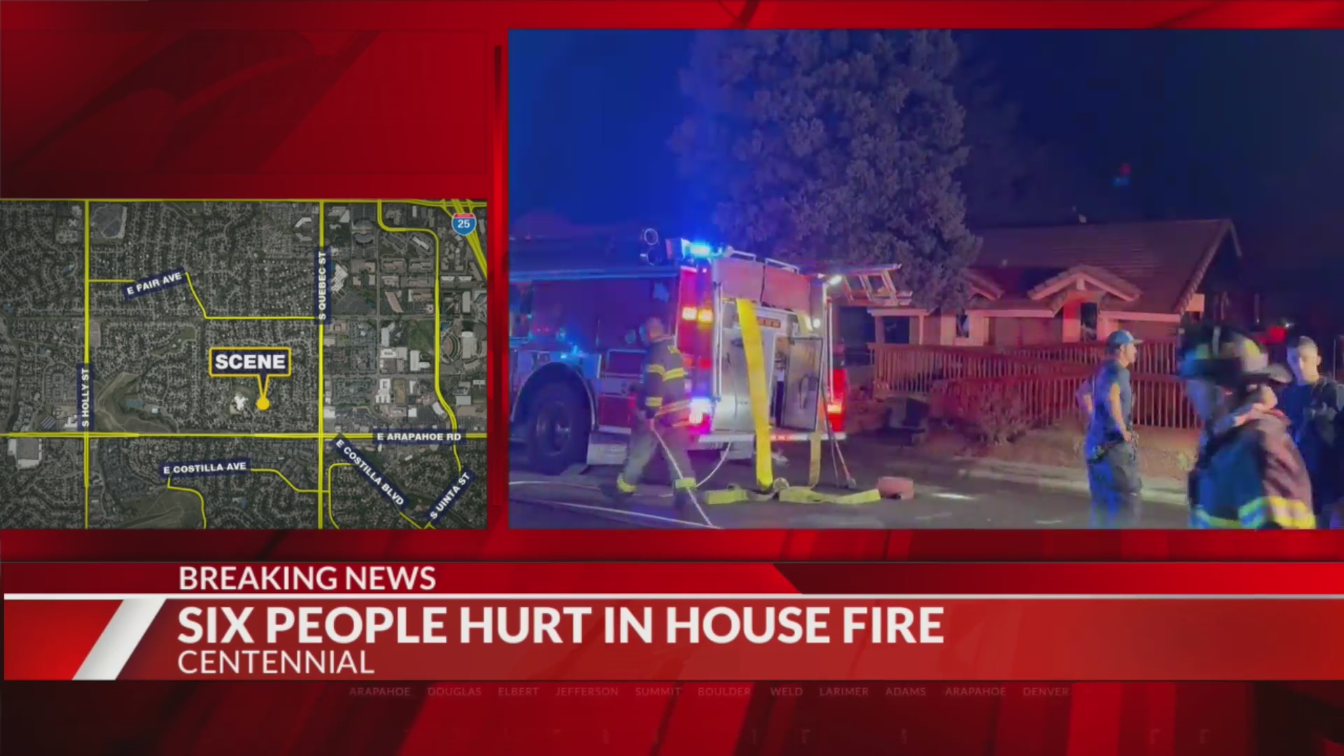 6 taken to the hospital after house fire in Centennial – FOX31 Denver