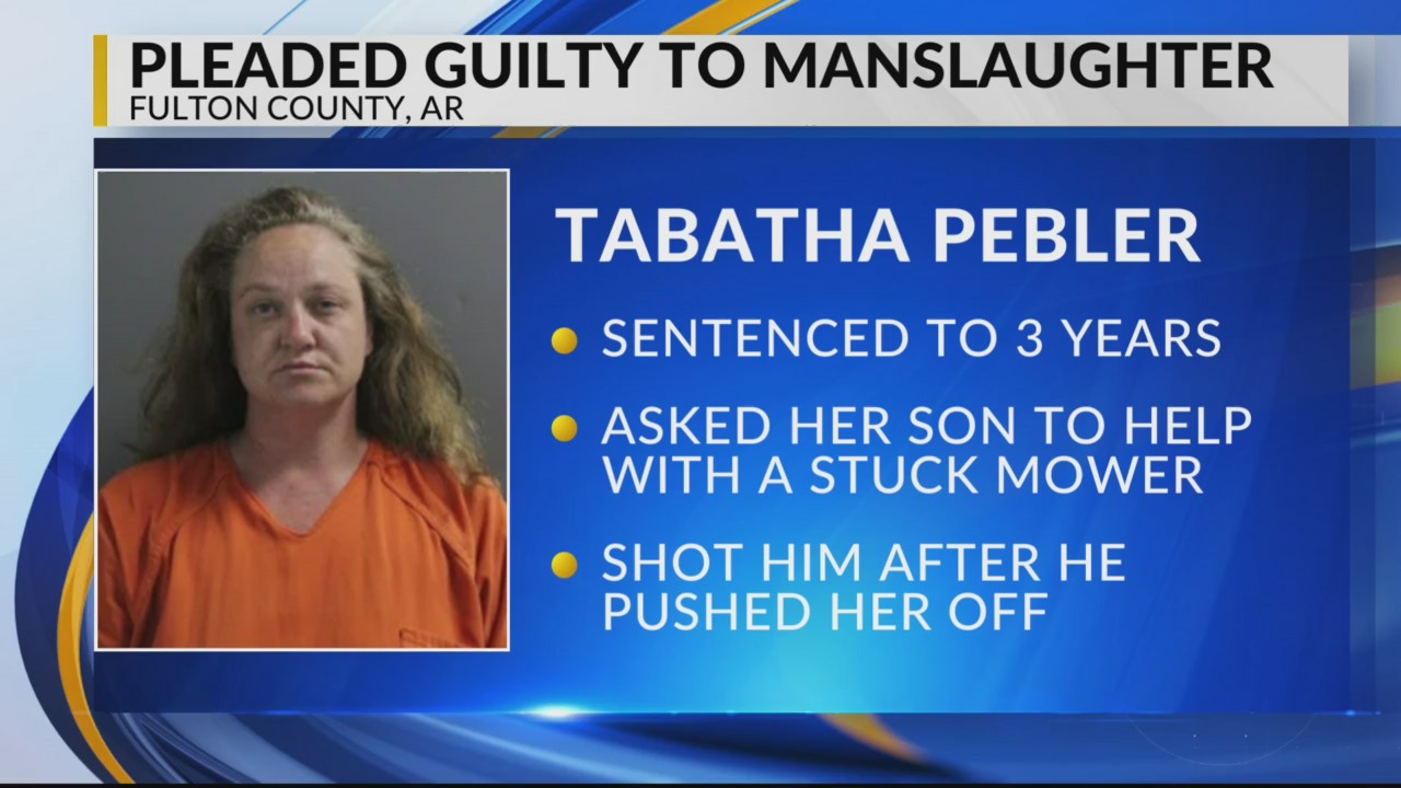 Arkansas woman pleads guilty to fatally shooting son after lawnmower ...