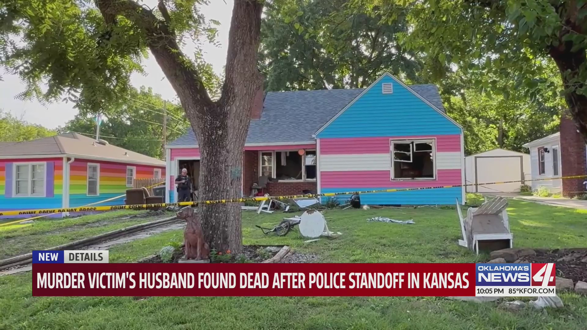 Murder victim’s husband found dead after police standoff in Kansas ...