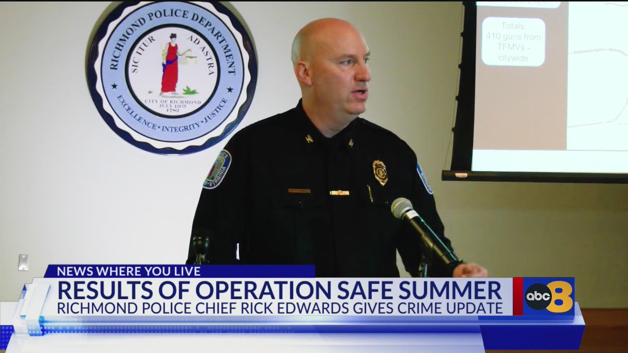 Richmond Police Chief Rick Edwards gives crime briefing with results of ...