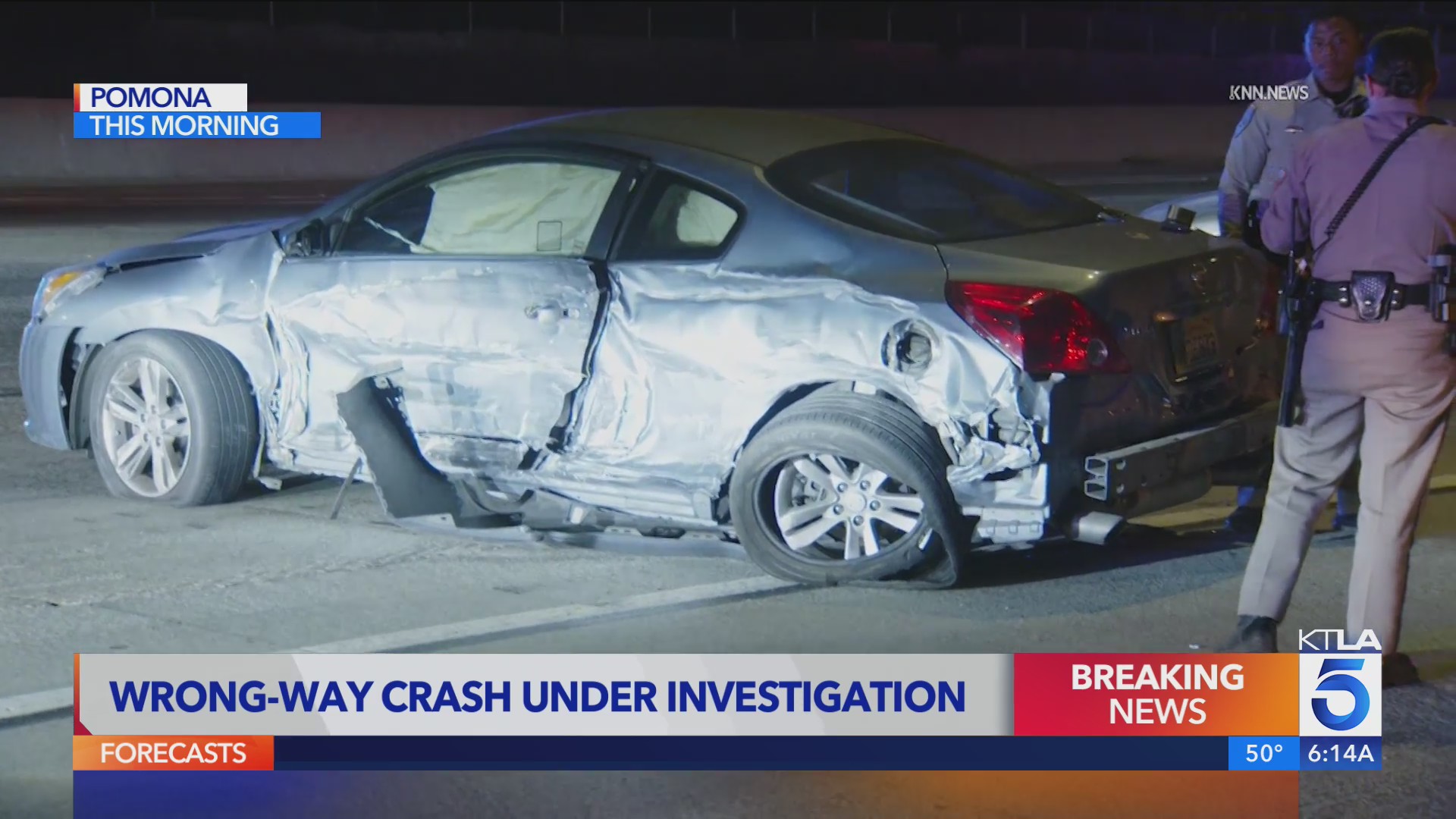 CHP officers injured stopping wrong-way DUI suspect on 10 Freeway – KTLA