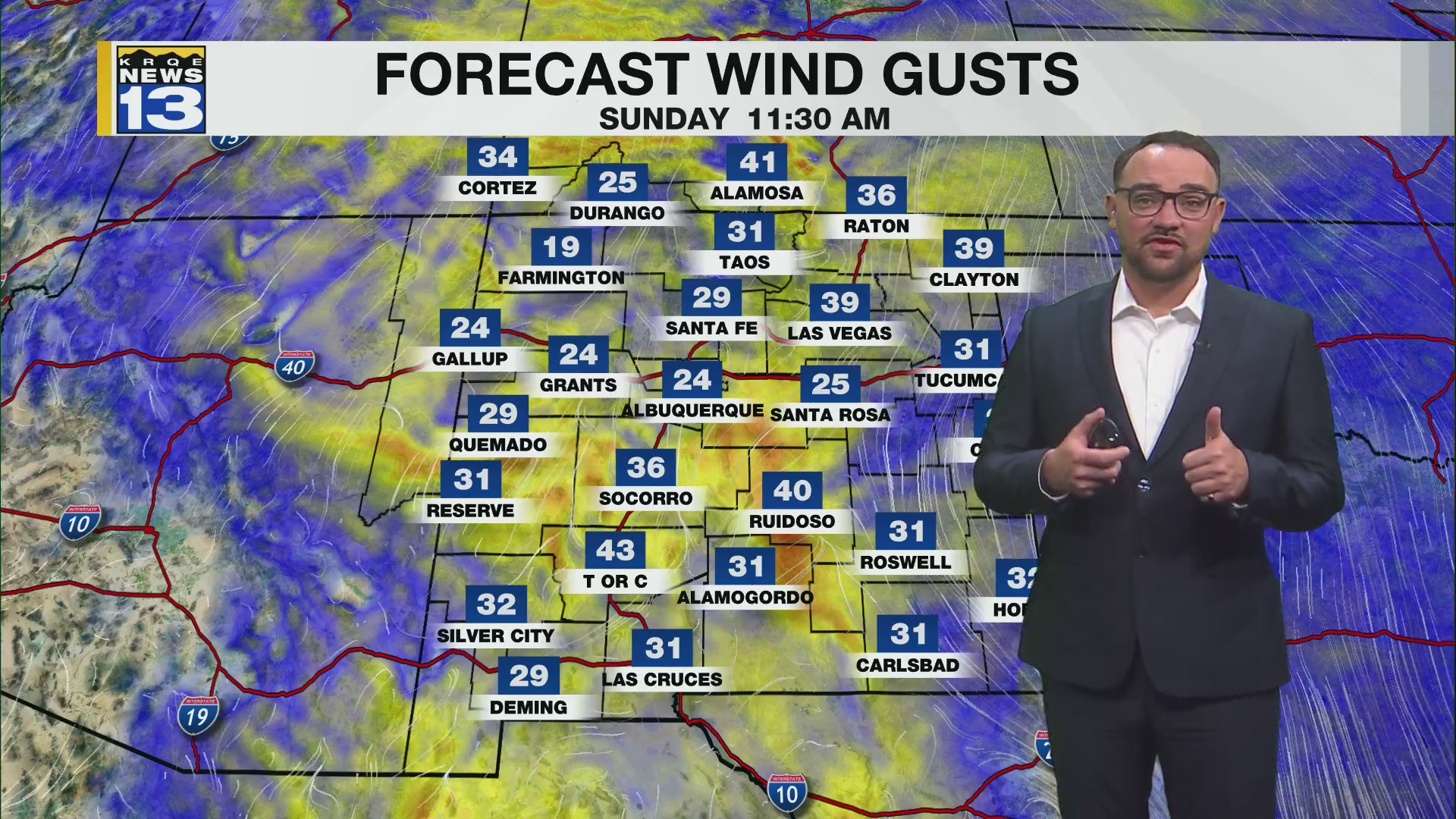 Fire threat returns as strong winds move into New Mexico – KRQE NEWS 13 ...